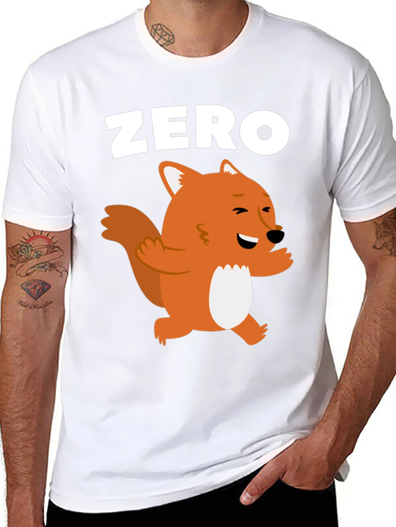 Black Zero Fox Given Graphic T-Shirt view 8