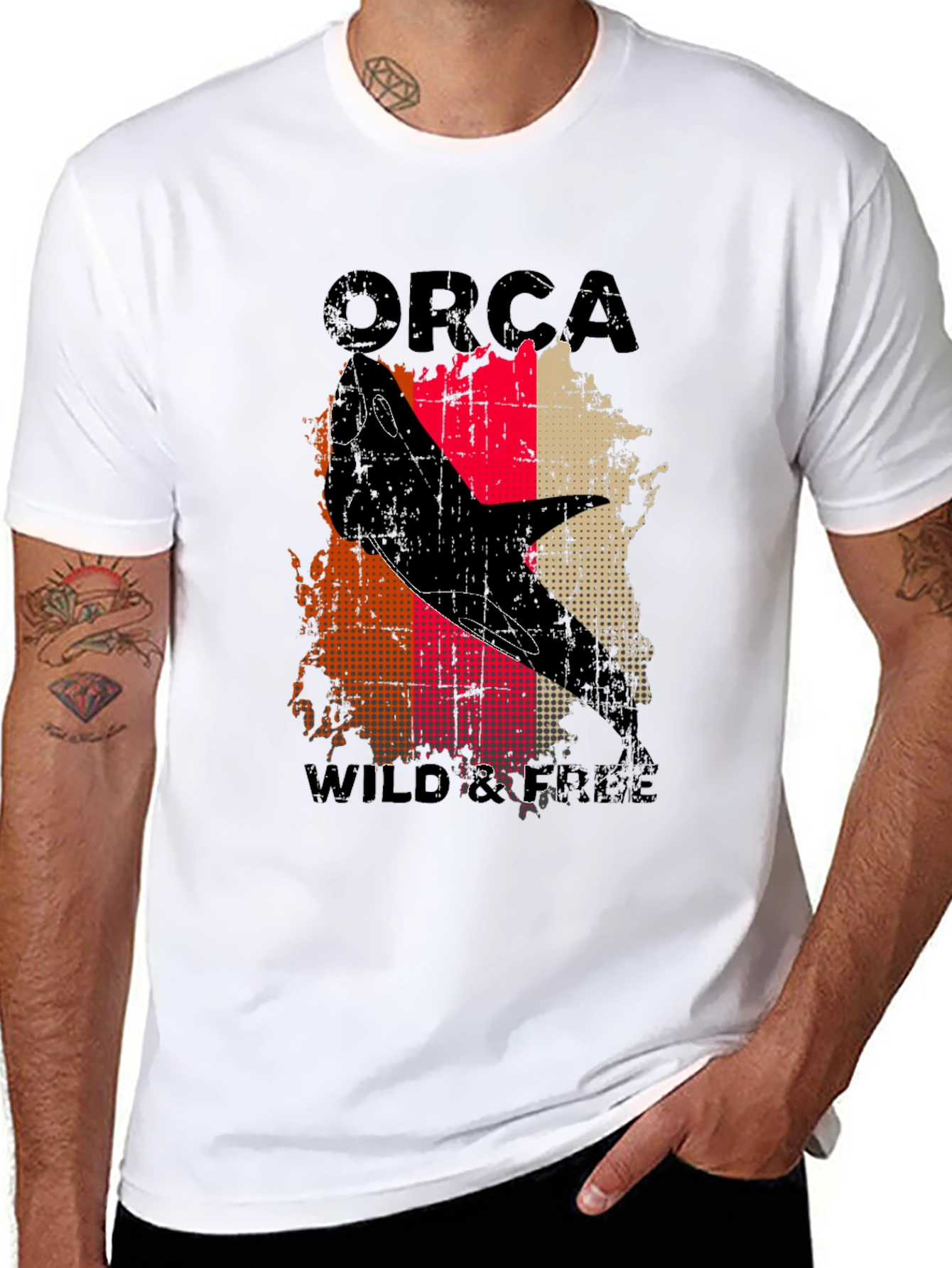 Black Orca Wild & Free Graphic T-Shirt view 8