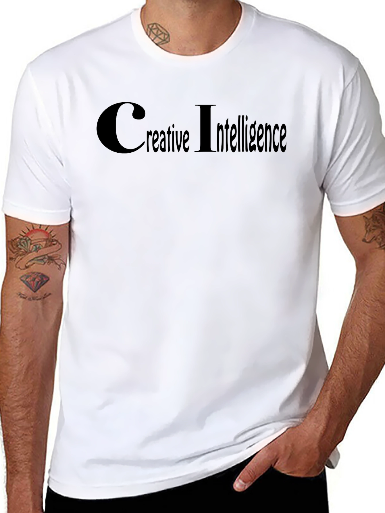 Black Creative Intelligence Black T-Shirt view 8