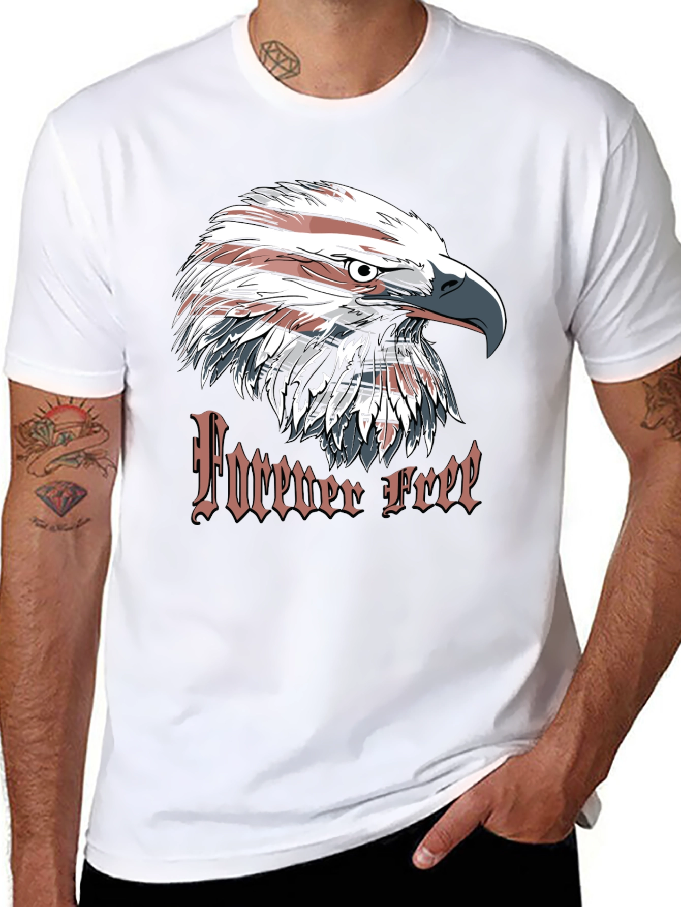 Forever Free Eagle Graphic T-Shirt - 8