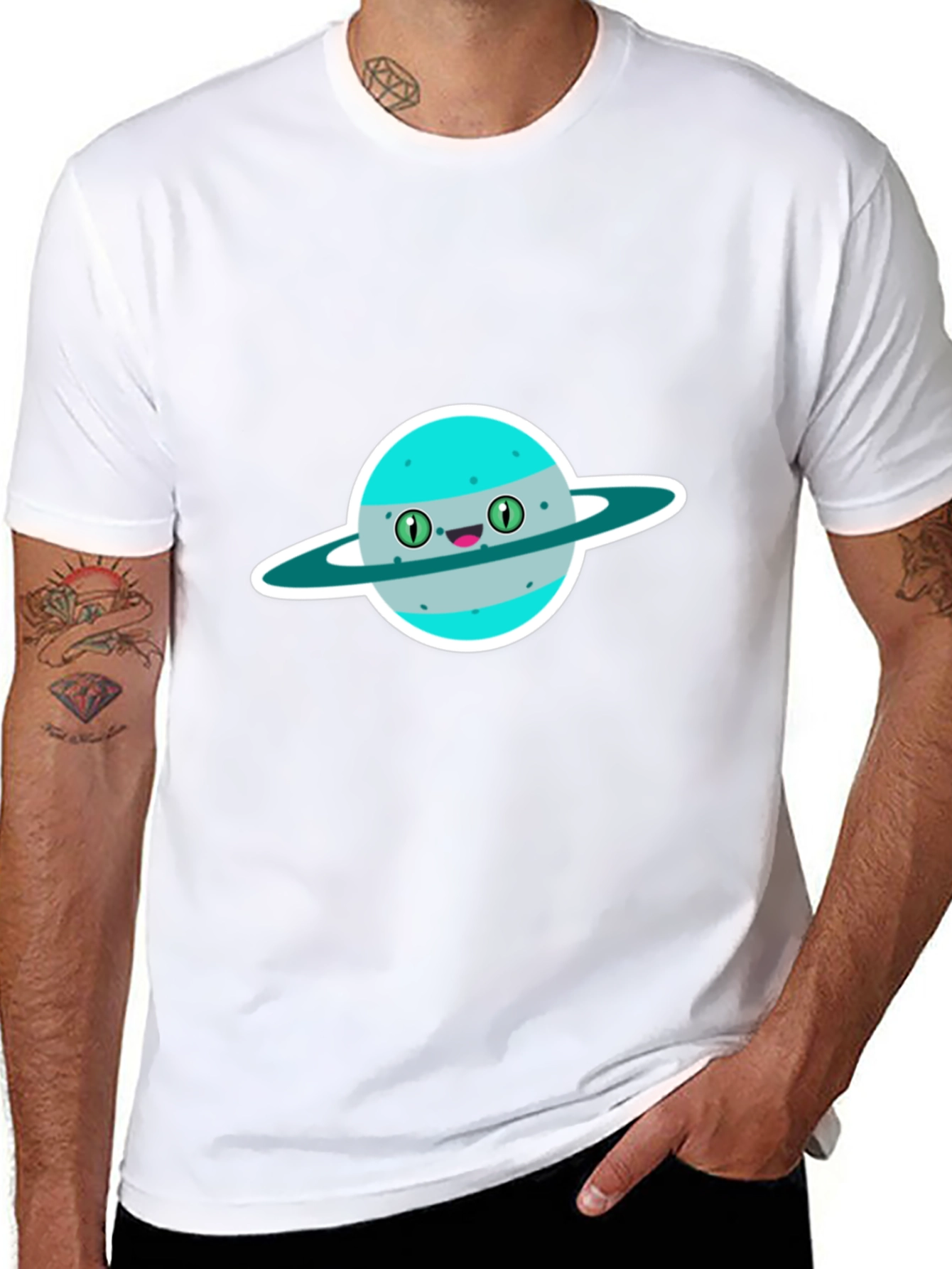 Black Planet Character Graphic T-Shirt view 8