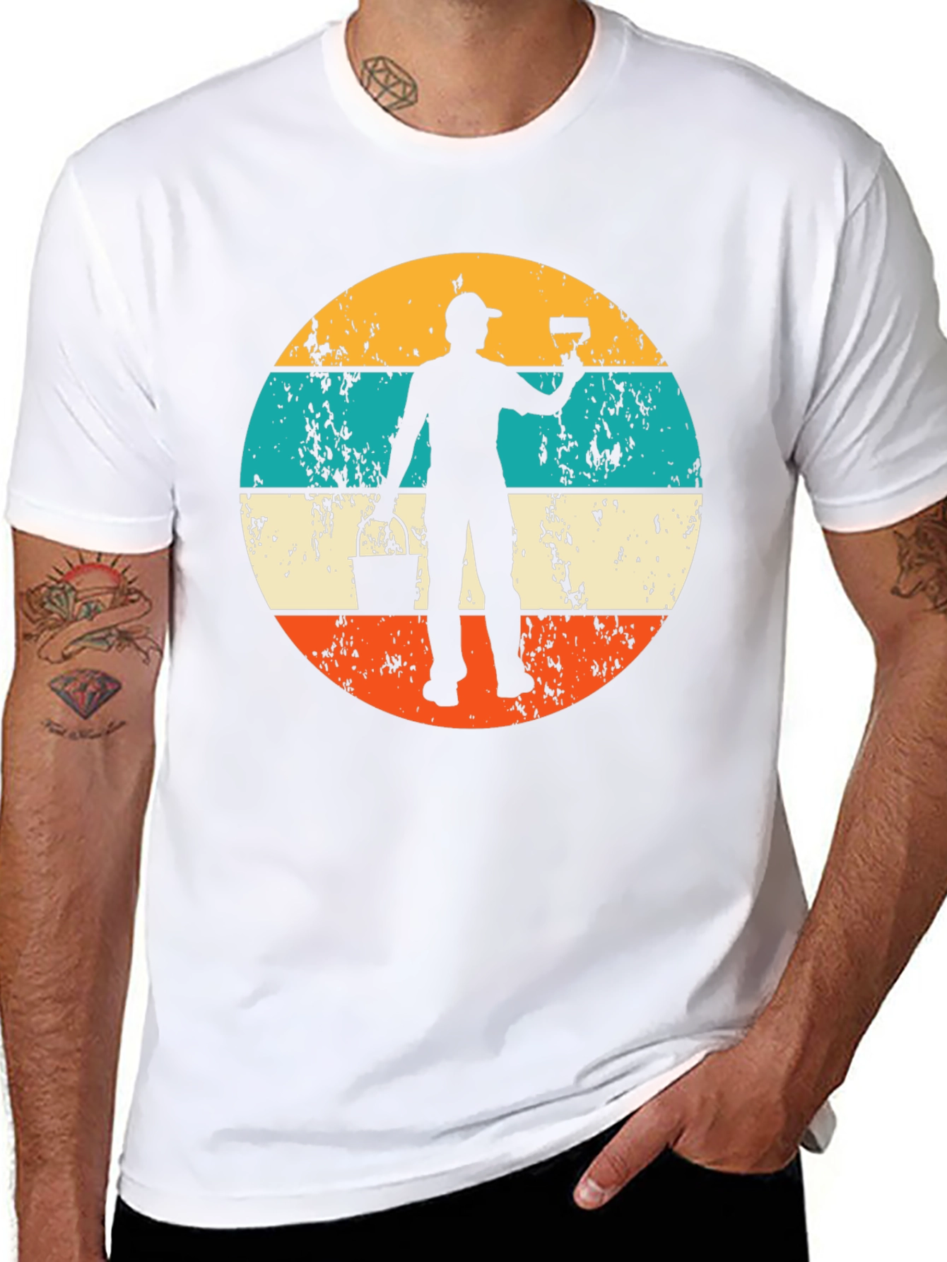 Retro Painter T-Shirt - Cool Vintage Style - 8
