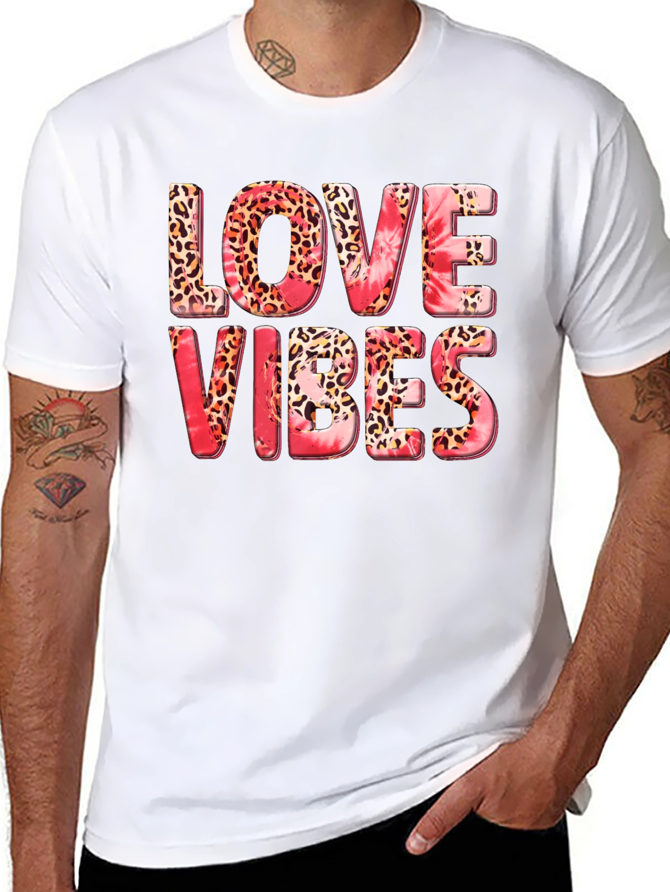 Black Love Vibes Graphic T-Shirt - Stylish Casual Tee view 8