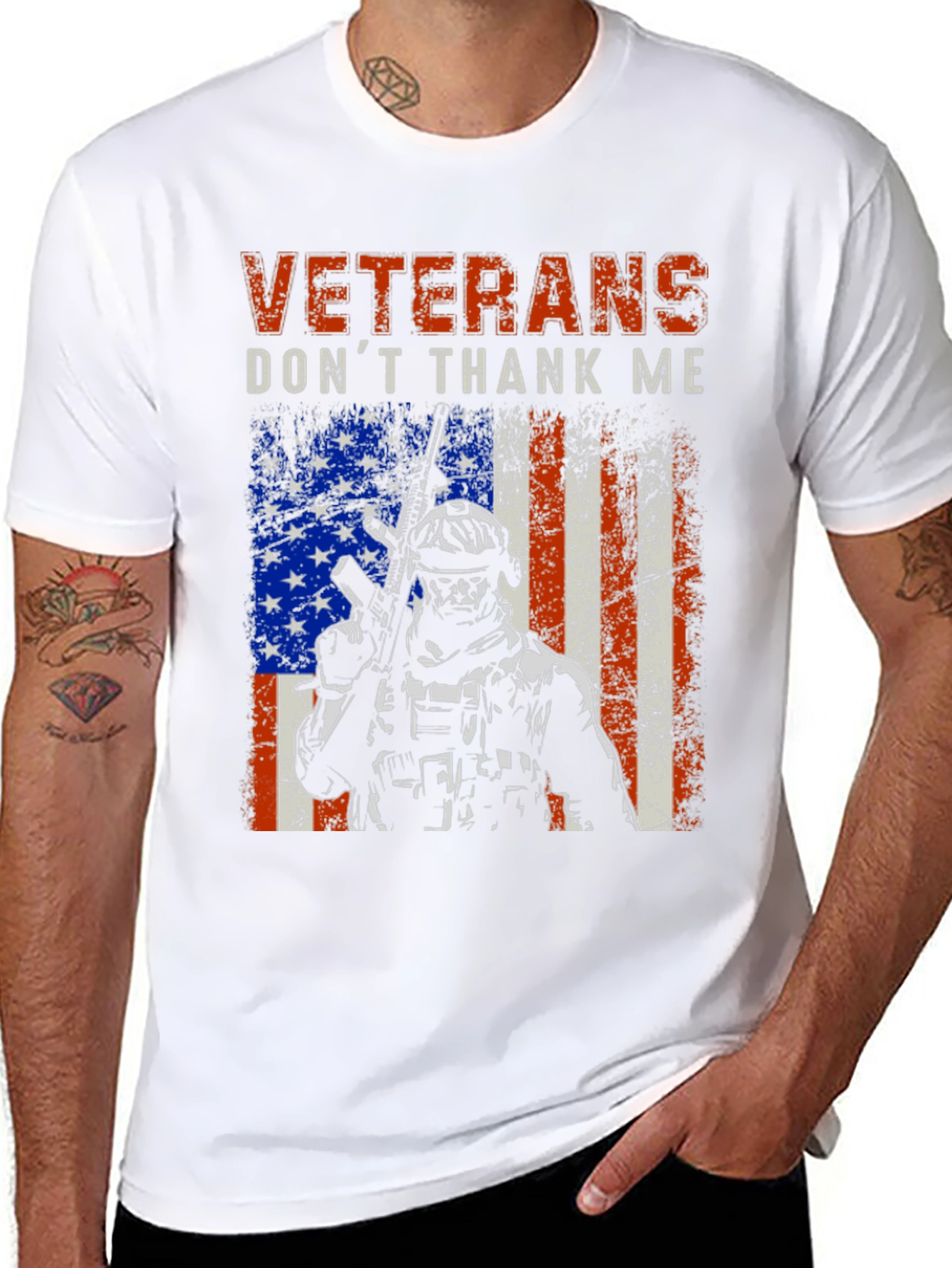 Veterans Don't Thank Me T-Shirt - 8