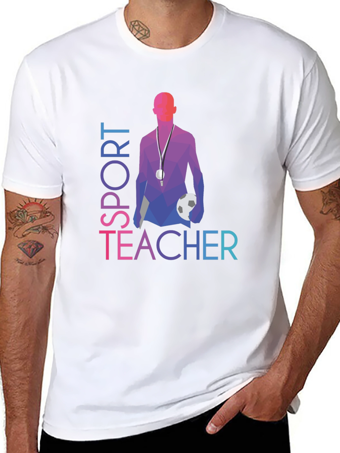 Black Sport Teacher Graphic Tee view 8