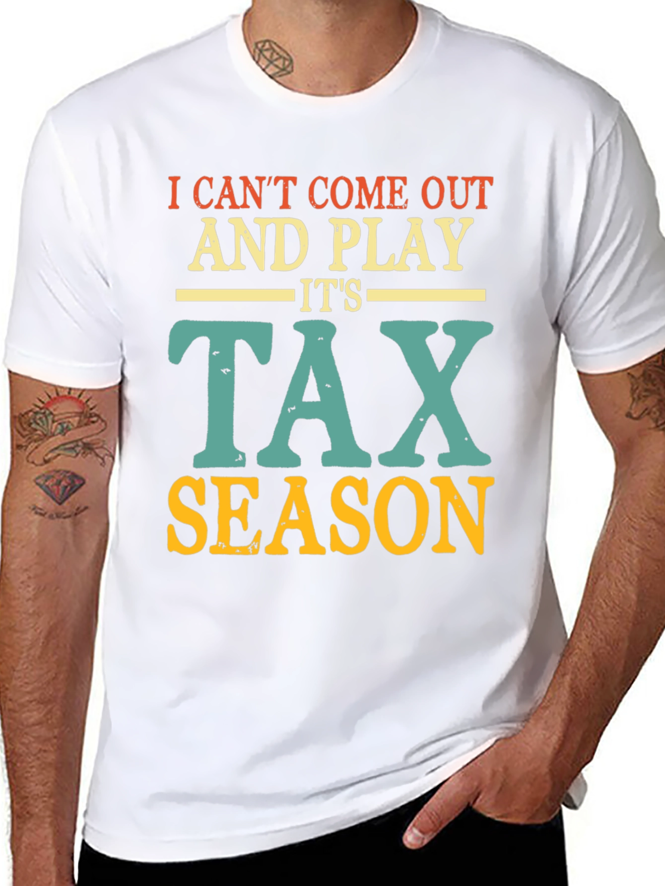 Black Tax Season T-Shirt - Accountant Humor Tee view 8