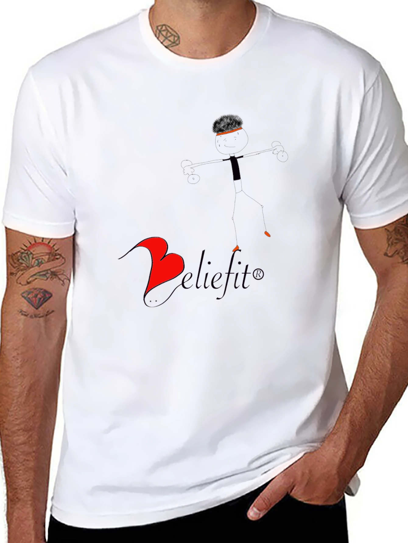 Black Beliefit Black Graphic Tee - Stylish Men's Fashion view 8