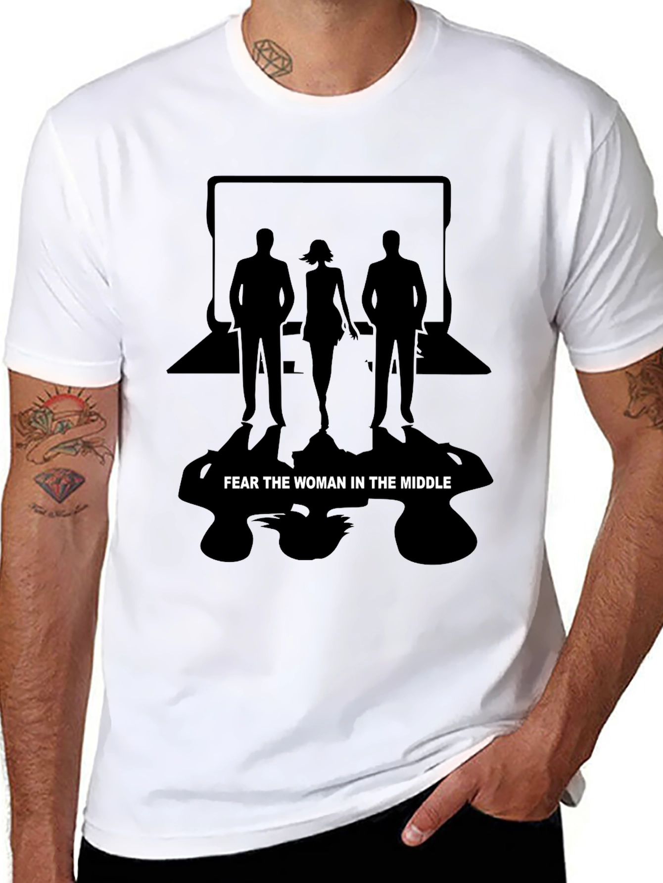 Black Fear the Woman T-Shirt view 8