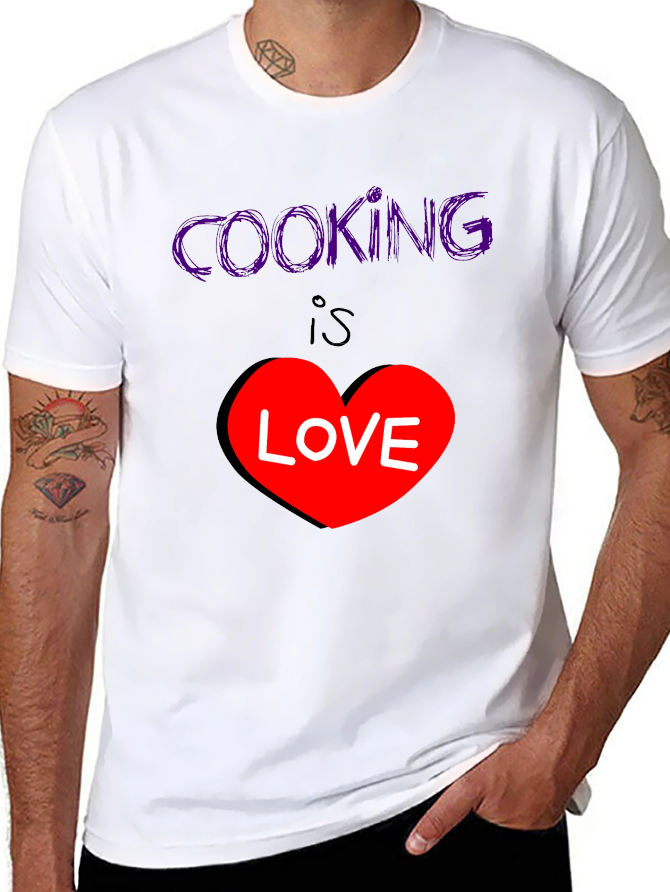 Black Cooking is Love T-Shirt - Stylish Graphic Tee view 8