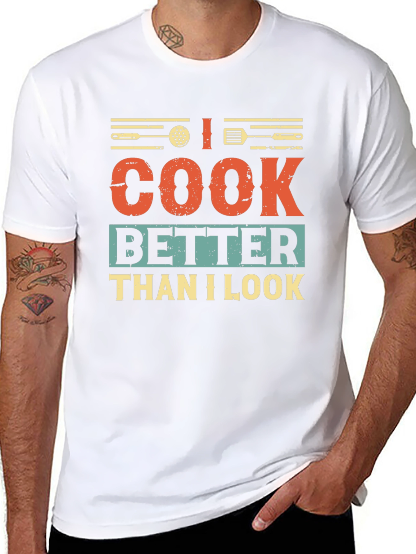 Black I Cook Better Than I Look Graphic T-Shirt view 8
