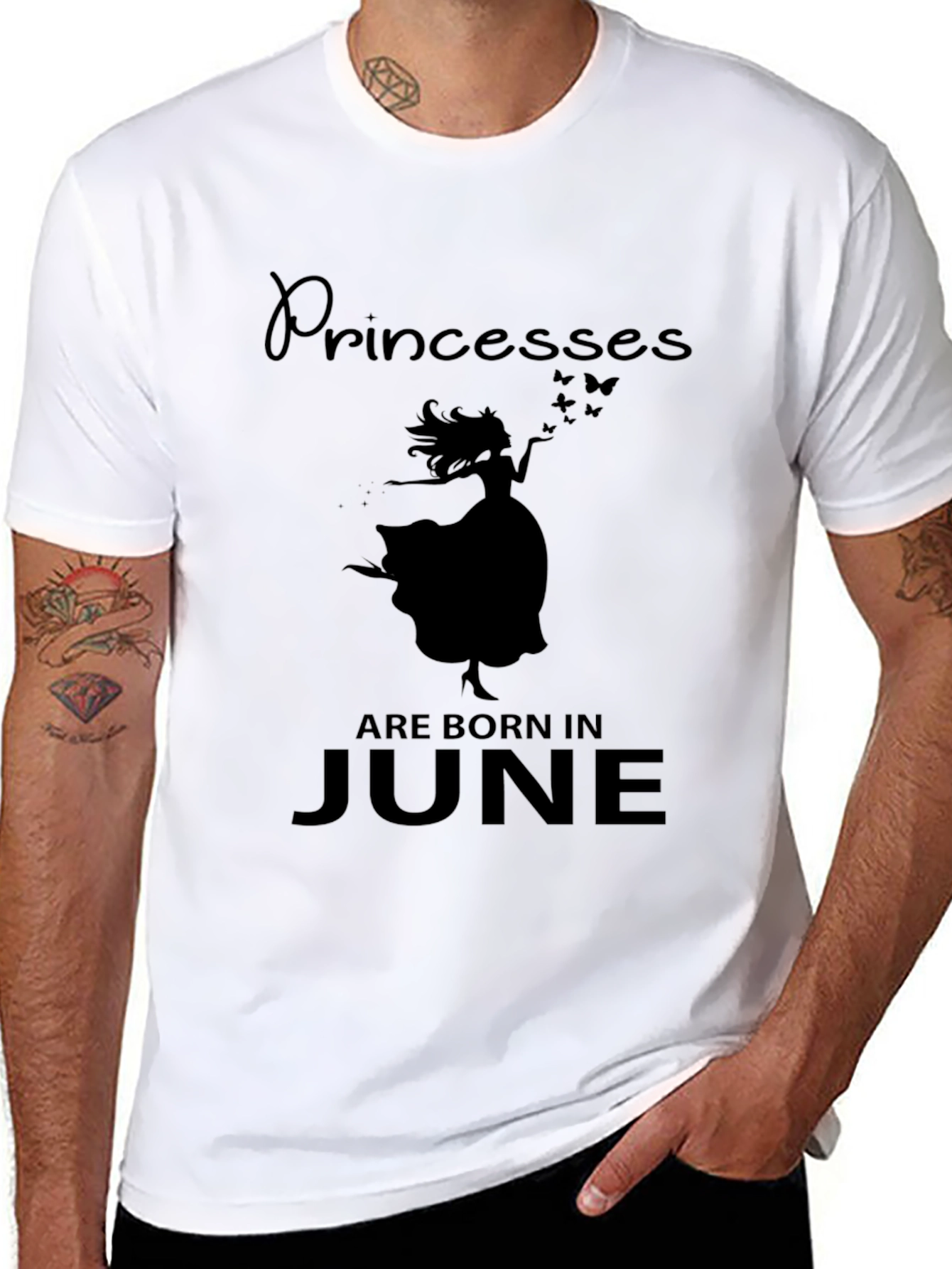 Black Princesses Are Born in June T-Shirt view 8