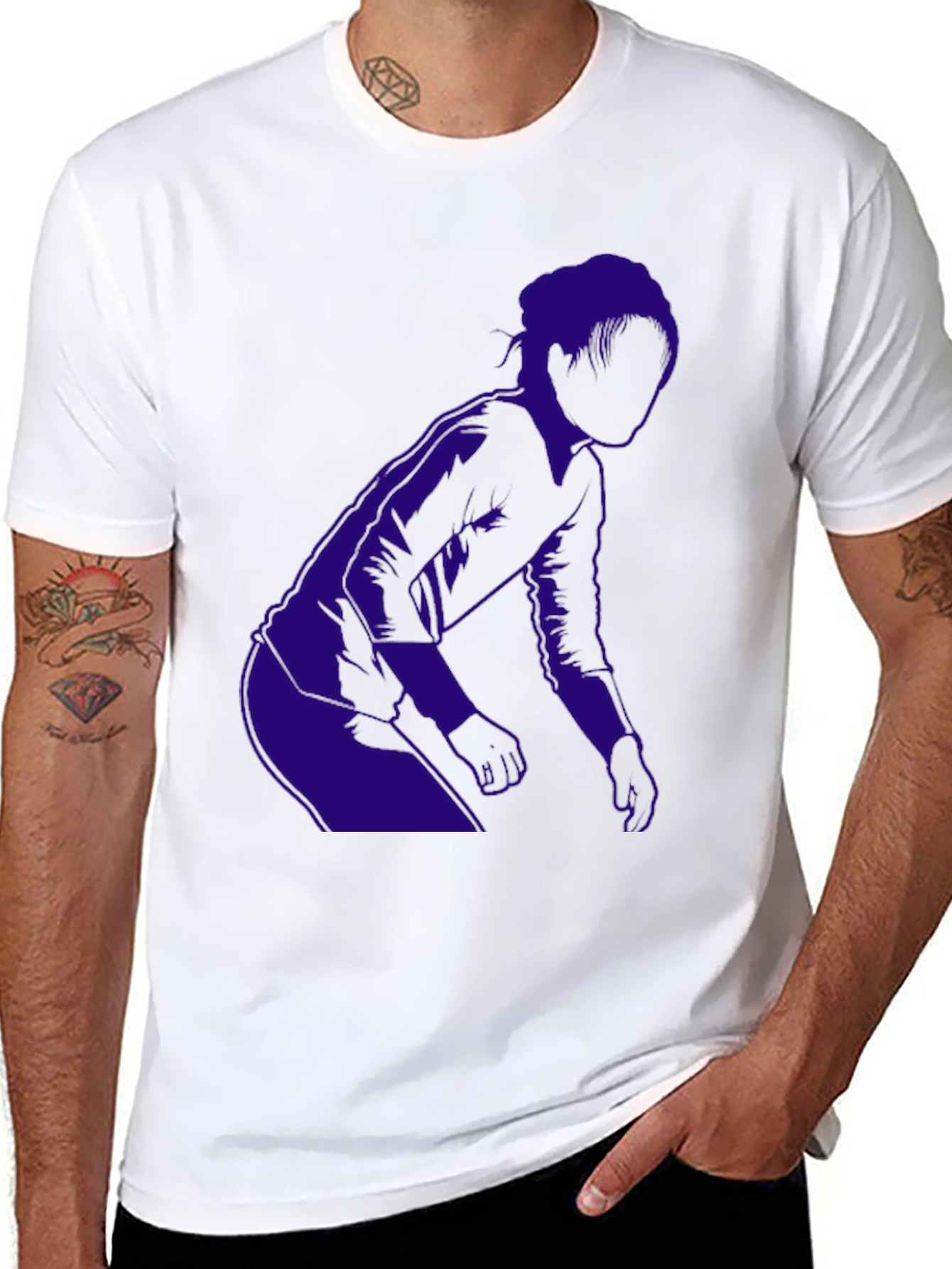 Black Cool Graphic Tee - Stylish Black T-Shirt view 8