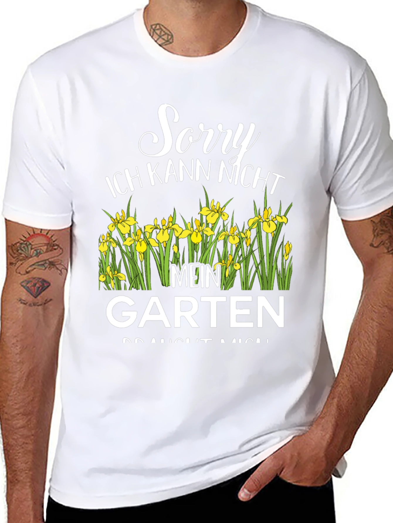 Black Sorry Mein Garten T-Shirt view 8