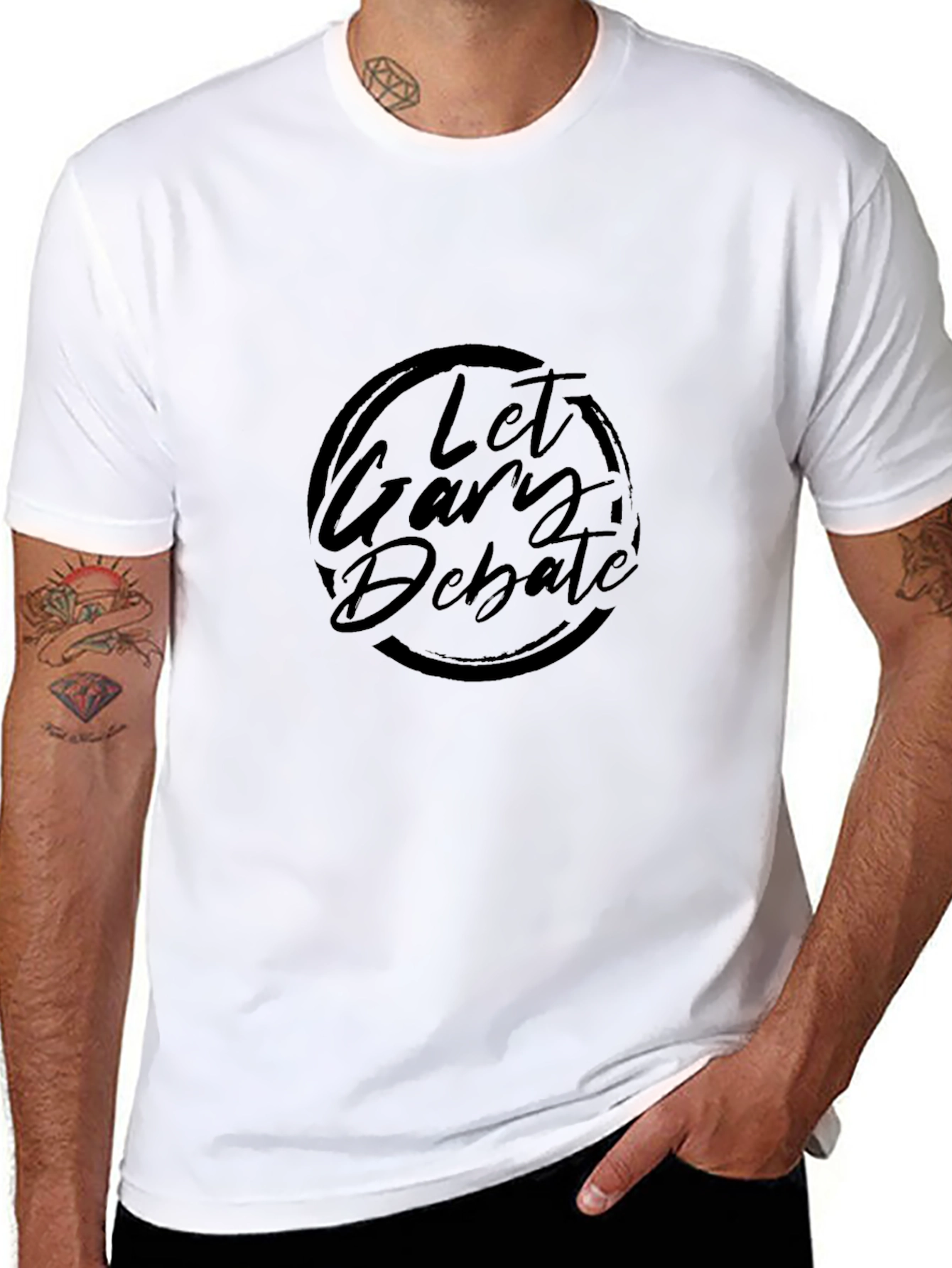Let Gary Debate Black T-Shirt - 8