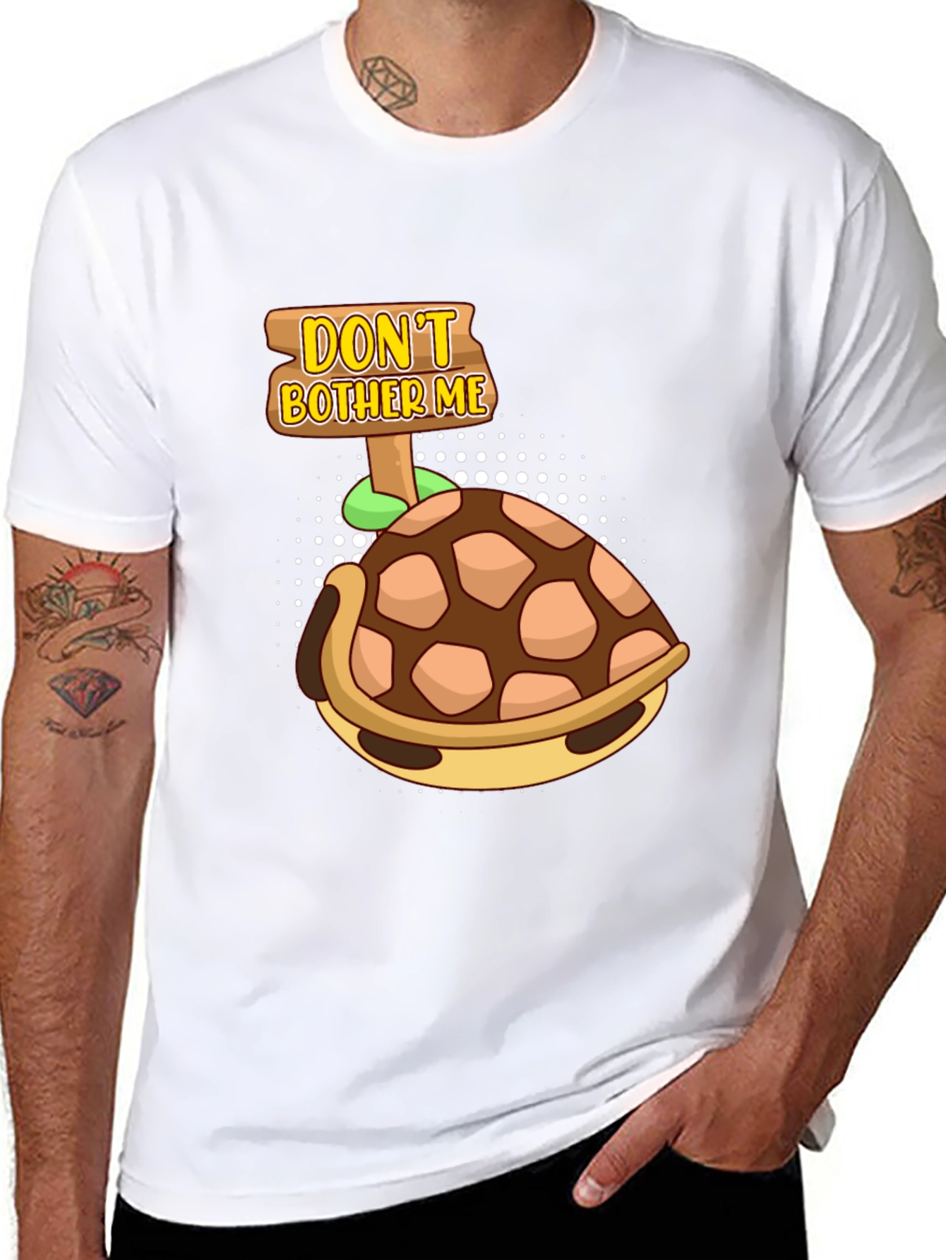 Black Don't Bother Me Turtle T-Shirt view 8