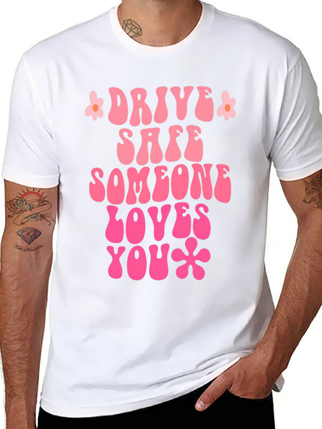 Black Drive Safe Graphic Tee - Retro Style view 8