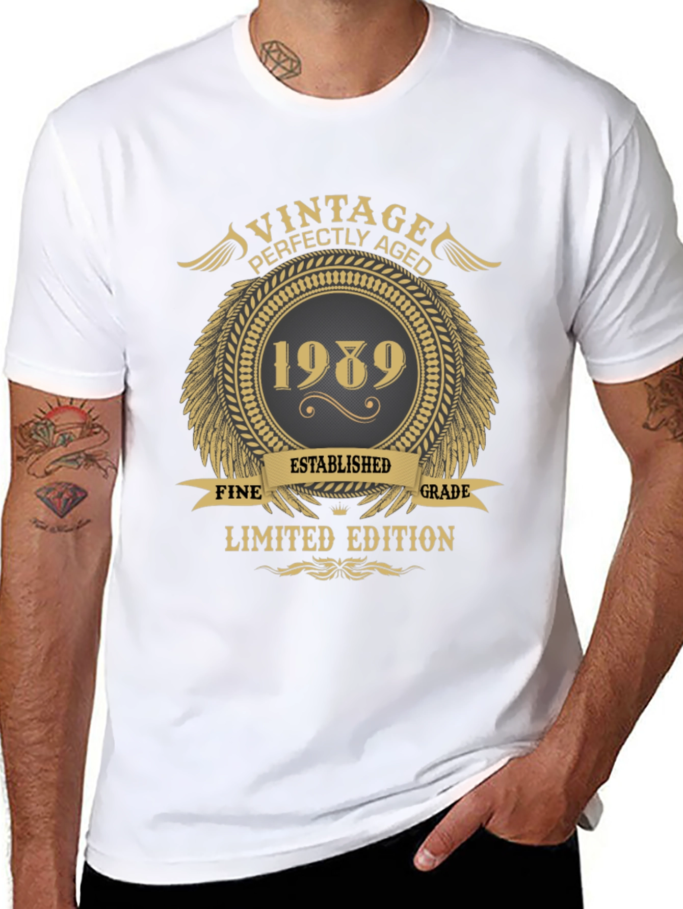Black Vintage 1989 Limited Edition Black T-Shirt view 8