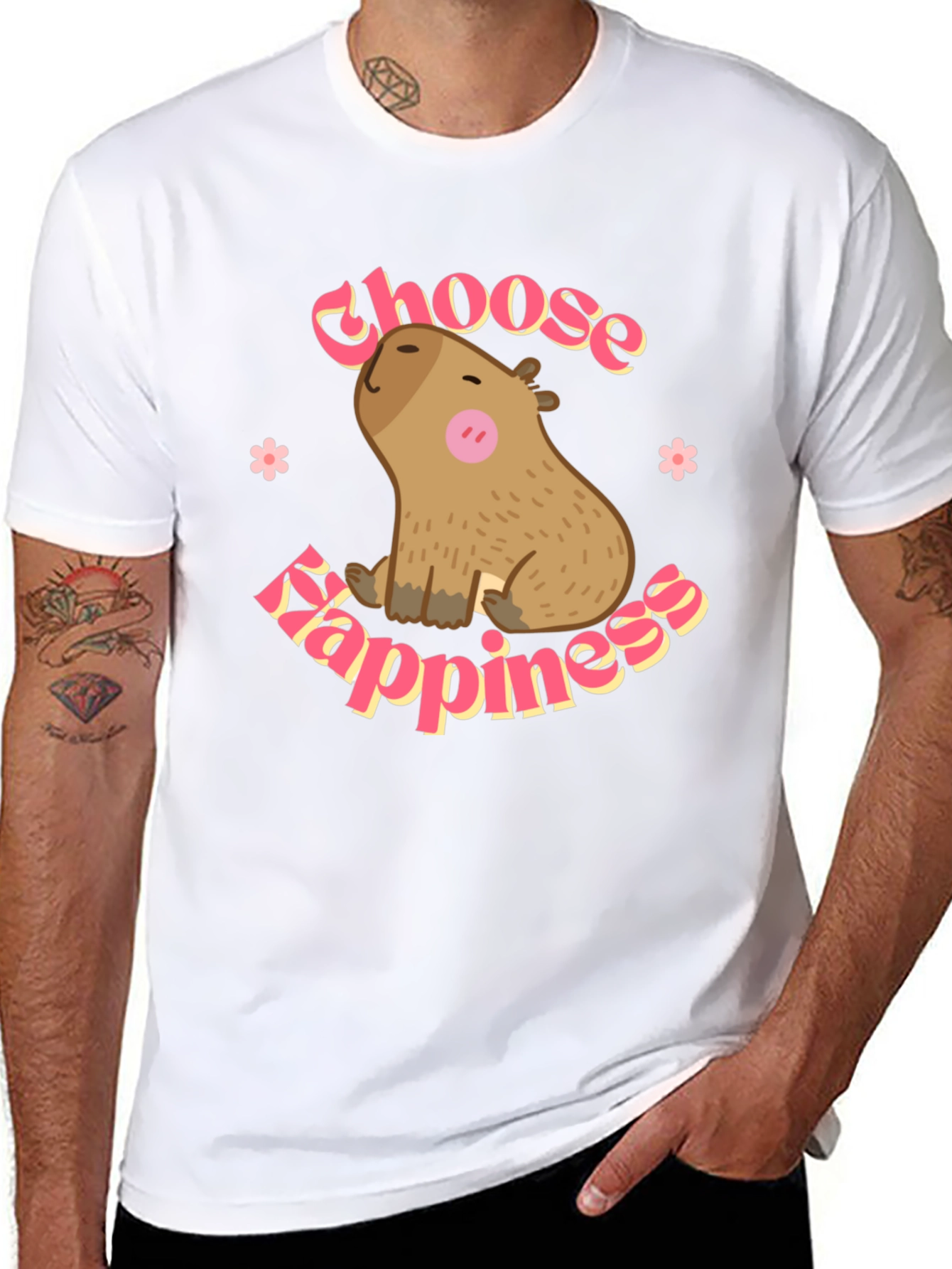 Choose Happiness Capybara T-Shirt - 8