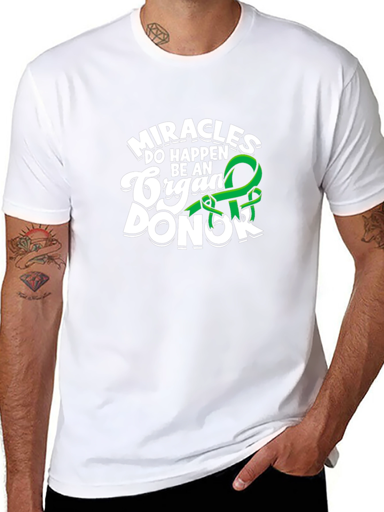 Black Miracles Happen Be An Organ Donor T-Shirt view 8