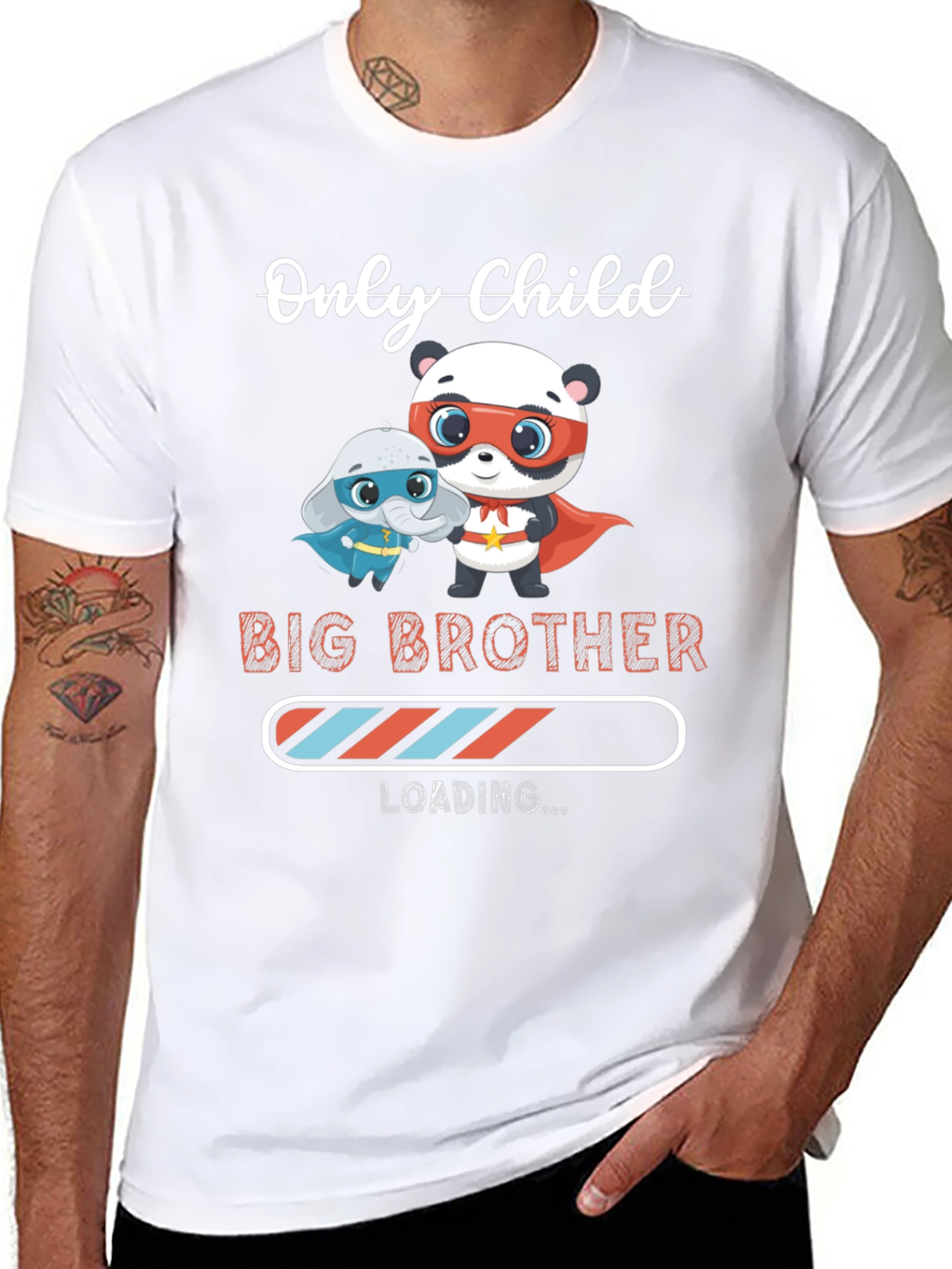 Black Big Brother Loading T-Shirt view 8