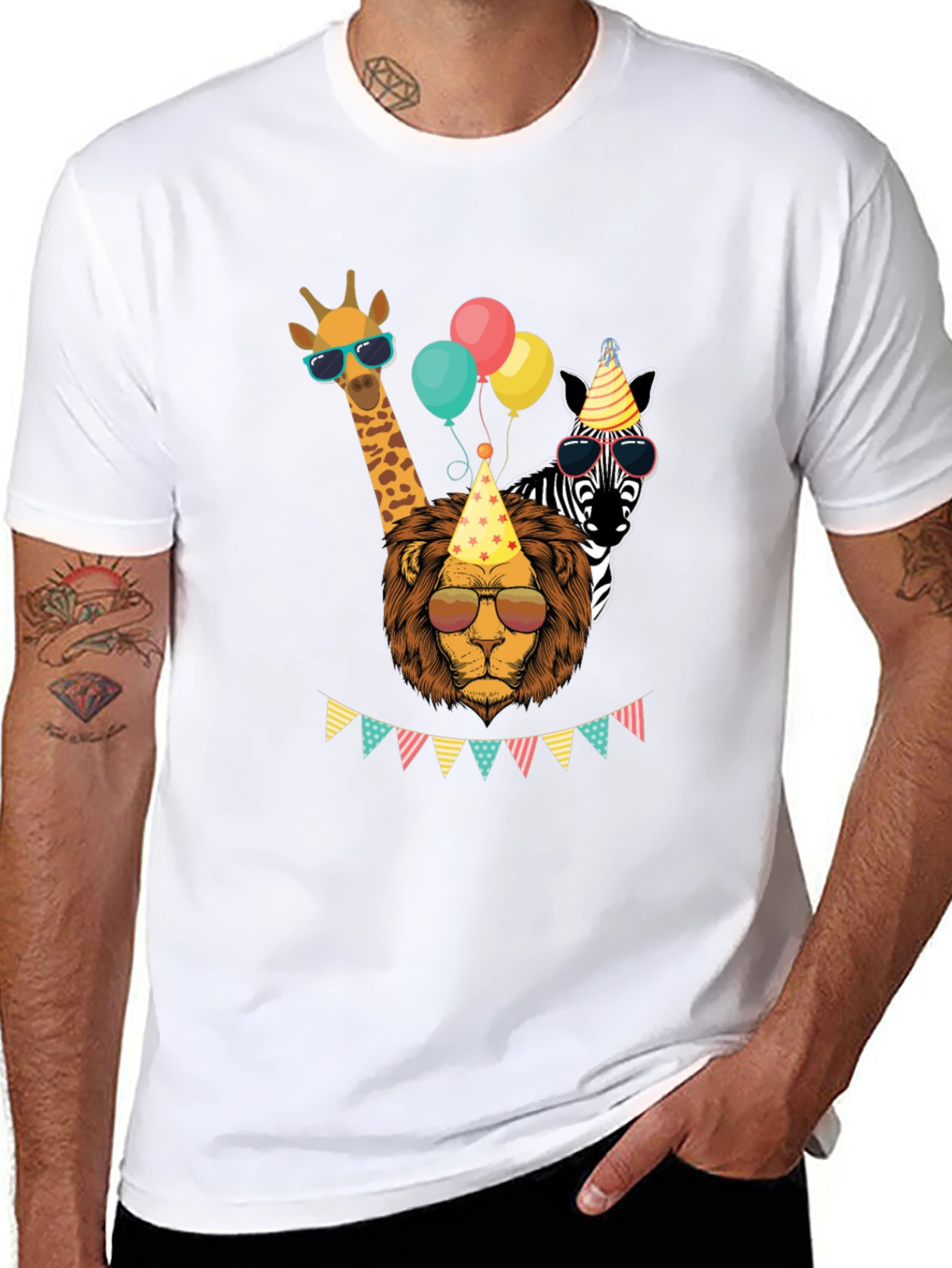 Black Party Animals T-Shirt view 8
