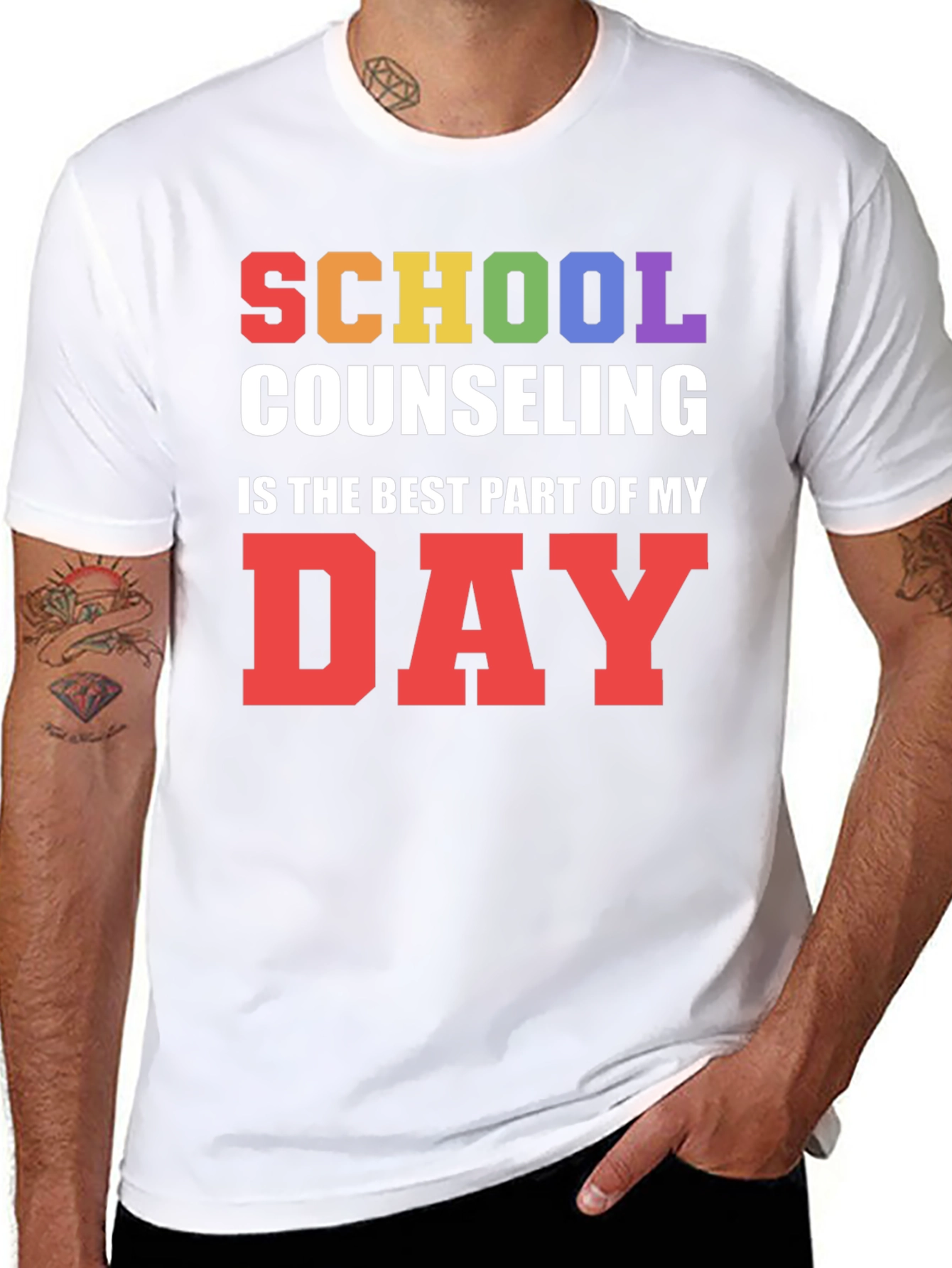 Black School Counseling T-Shirt: Best Part of My Day view 8