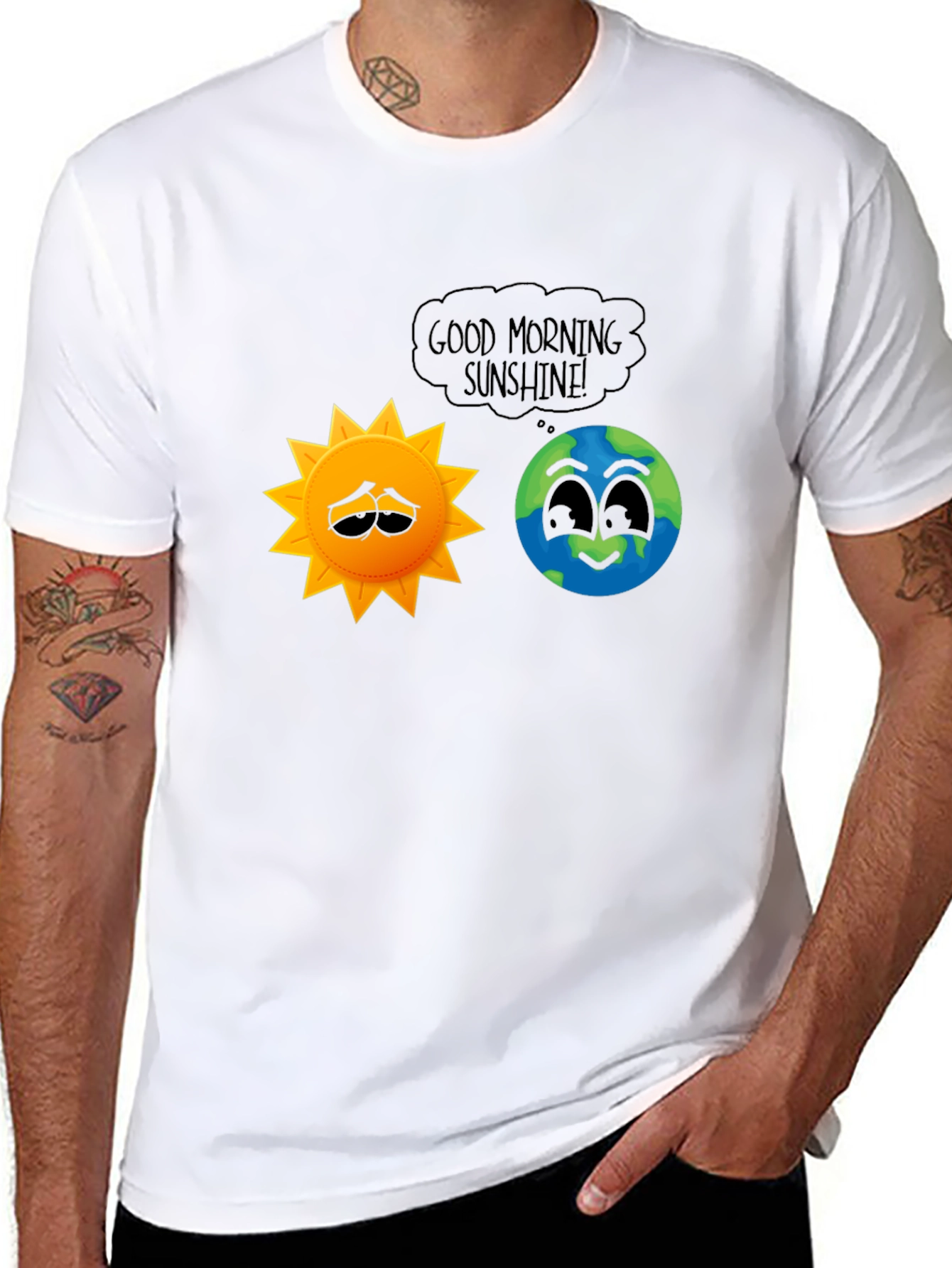 Black Good Morning Sunshine T-Shirt view 8