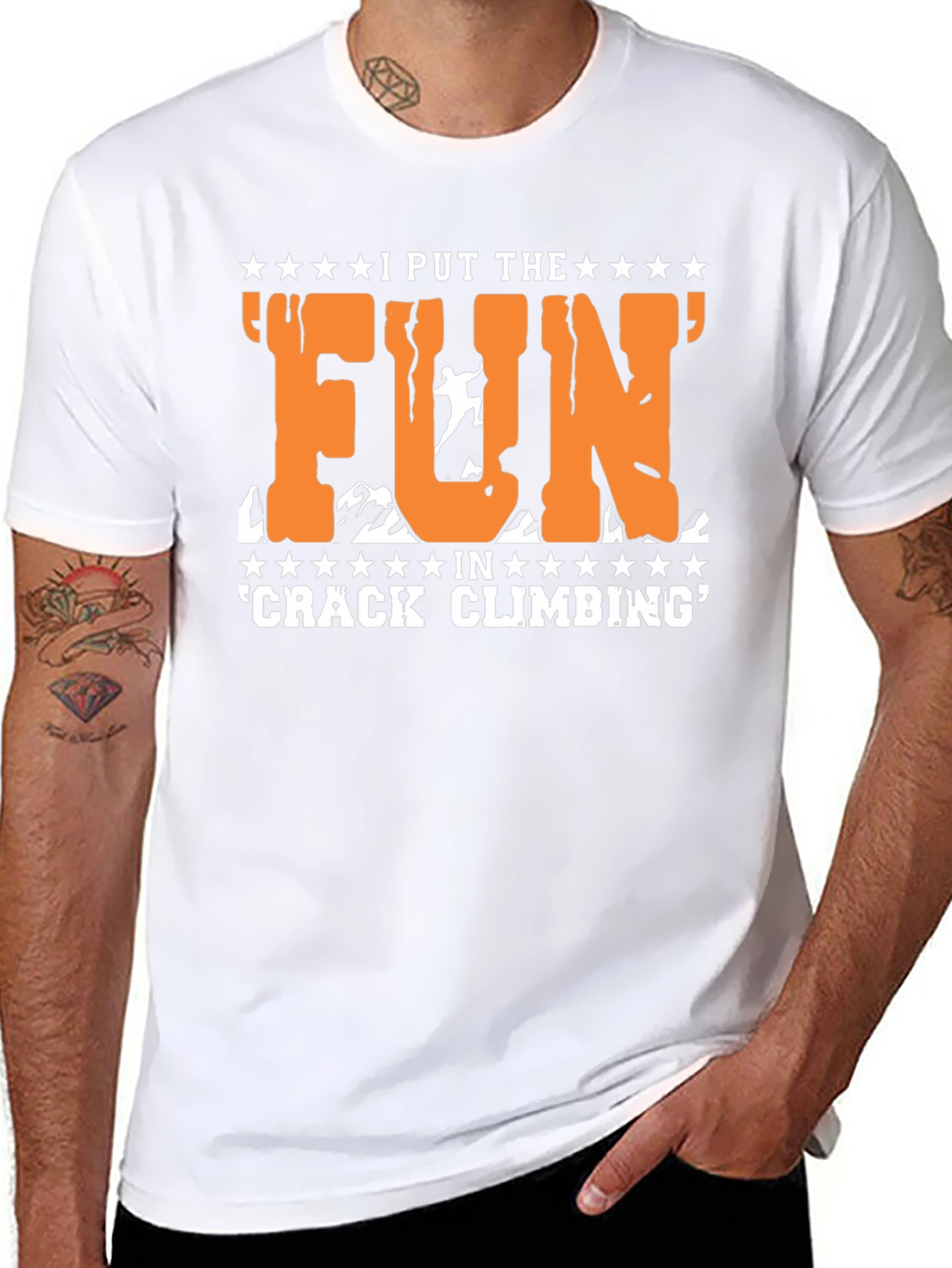 Crack Climbing Fun T-Shirt - Mountain Adventure Tee - 8