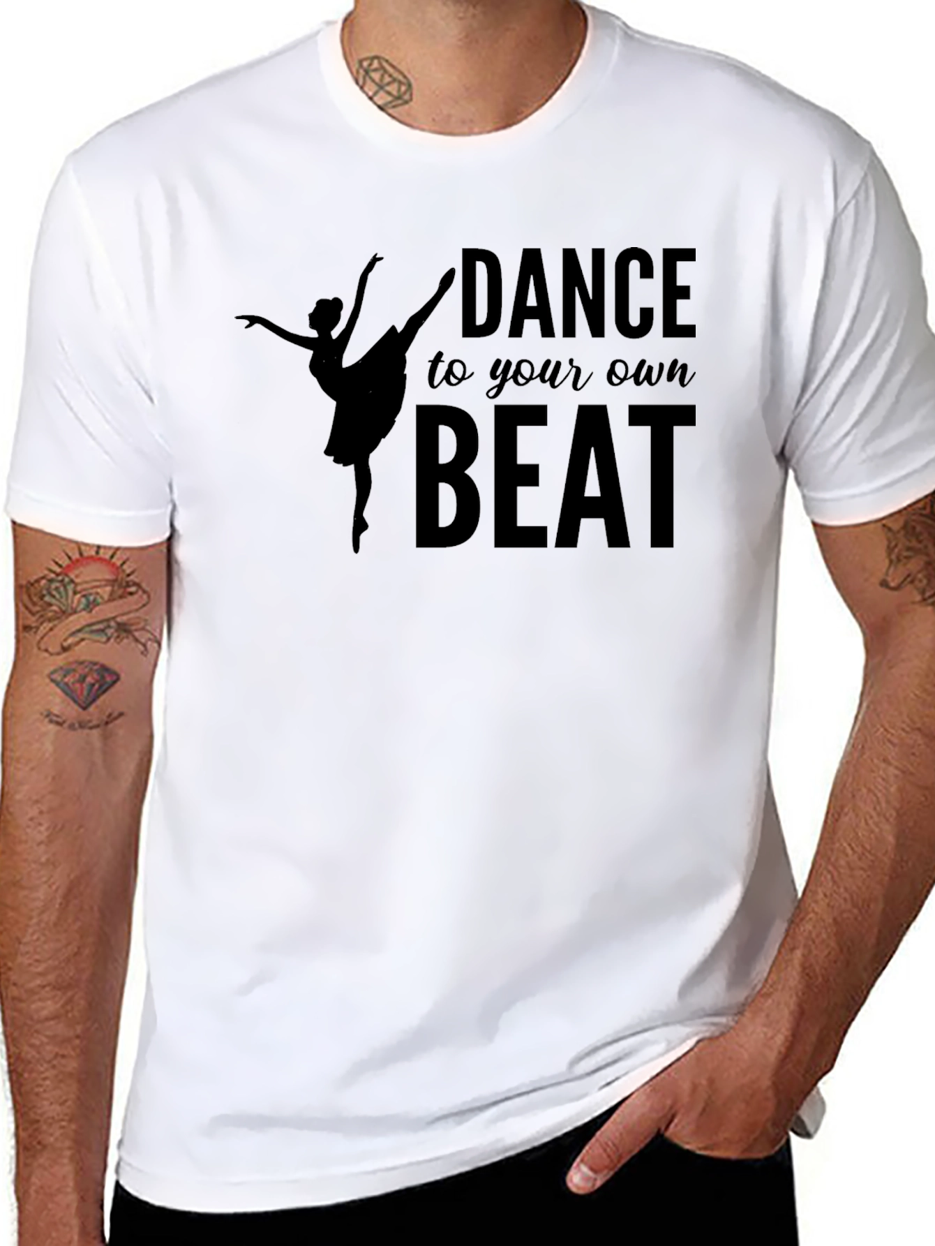 Black Dance to Your Own Beat T-Shirt view 8