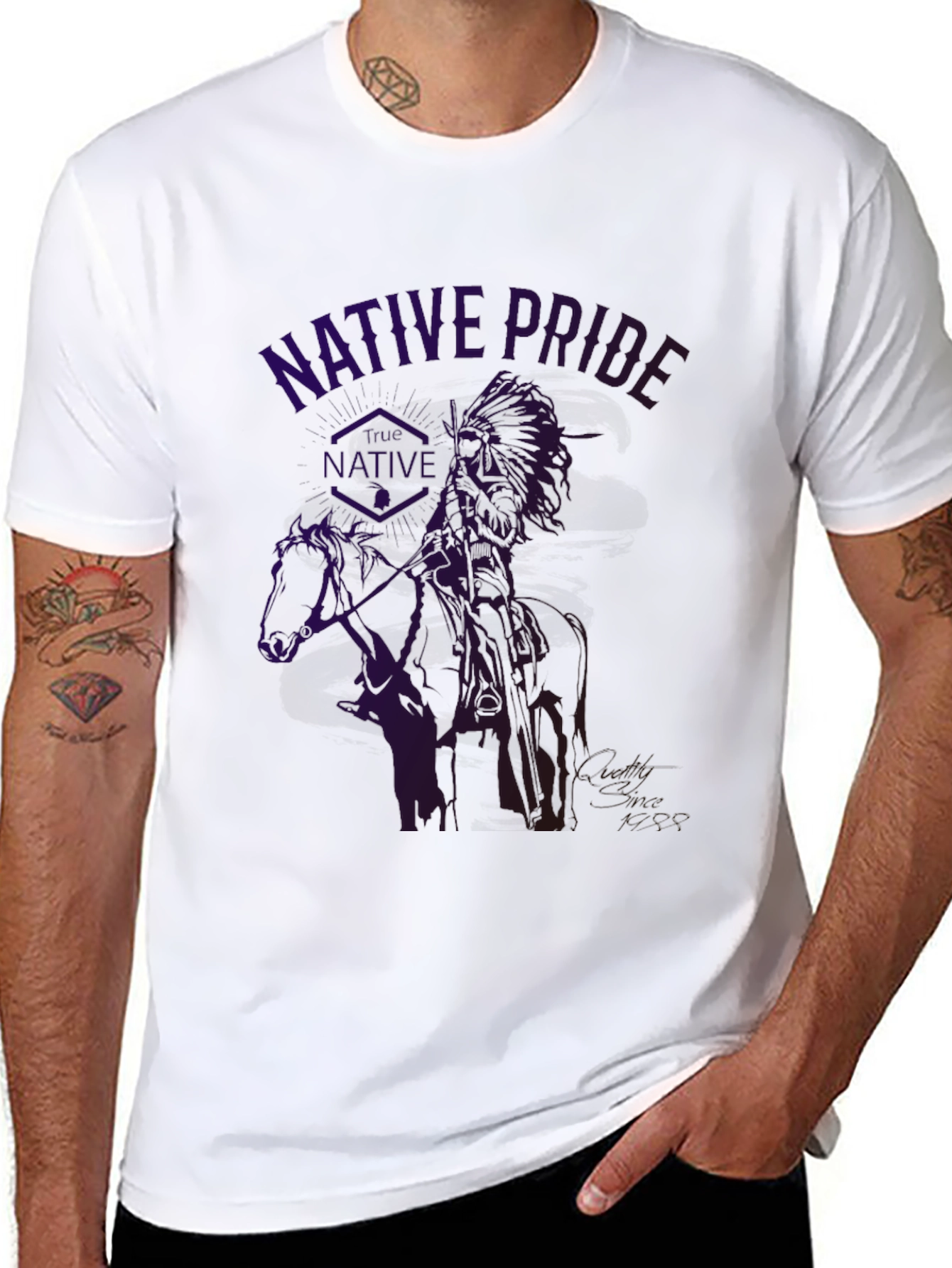 Black Native Pride Graphic T-Shirt view 8