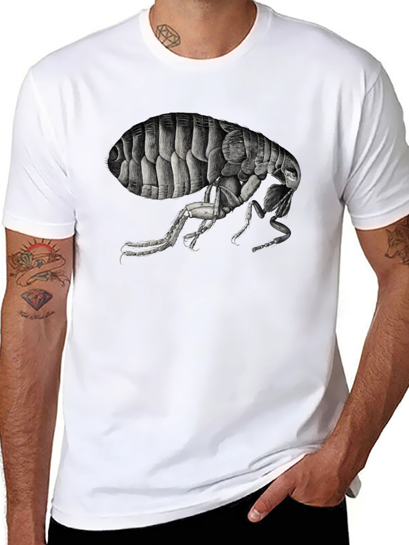Black Flea Graphic Print T-Shirt view 8