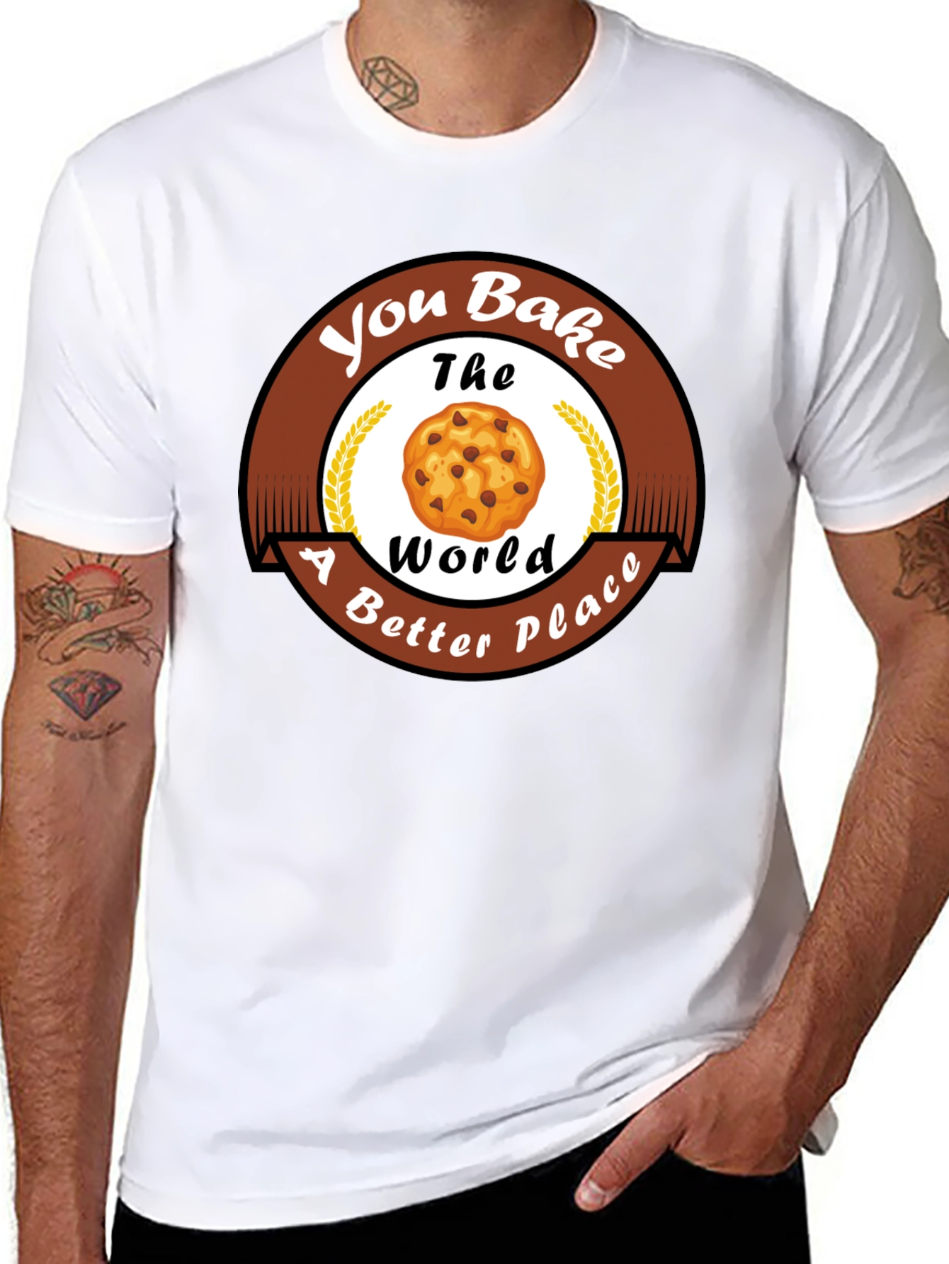 Black You Bake The World Better T-Shirt view 8