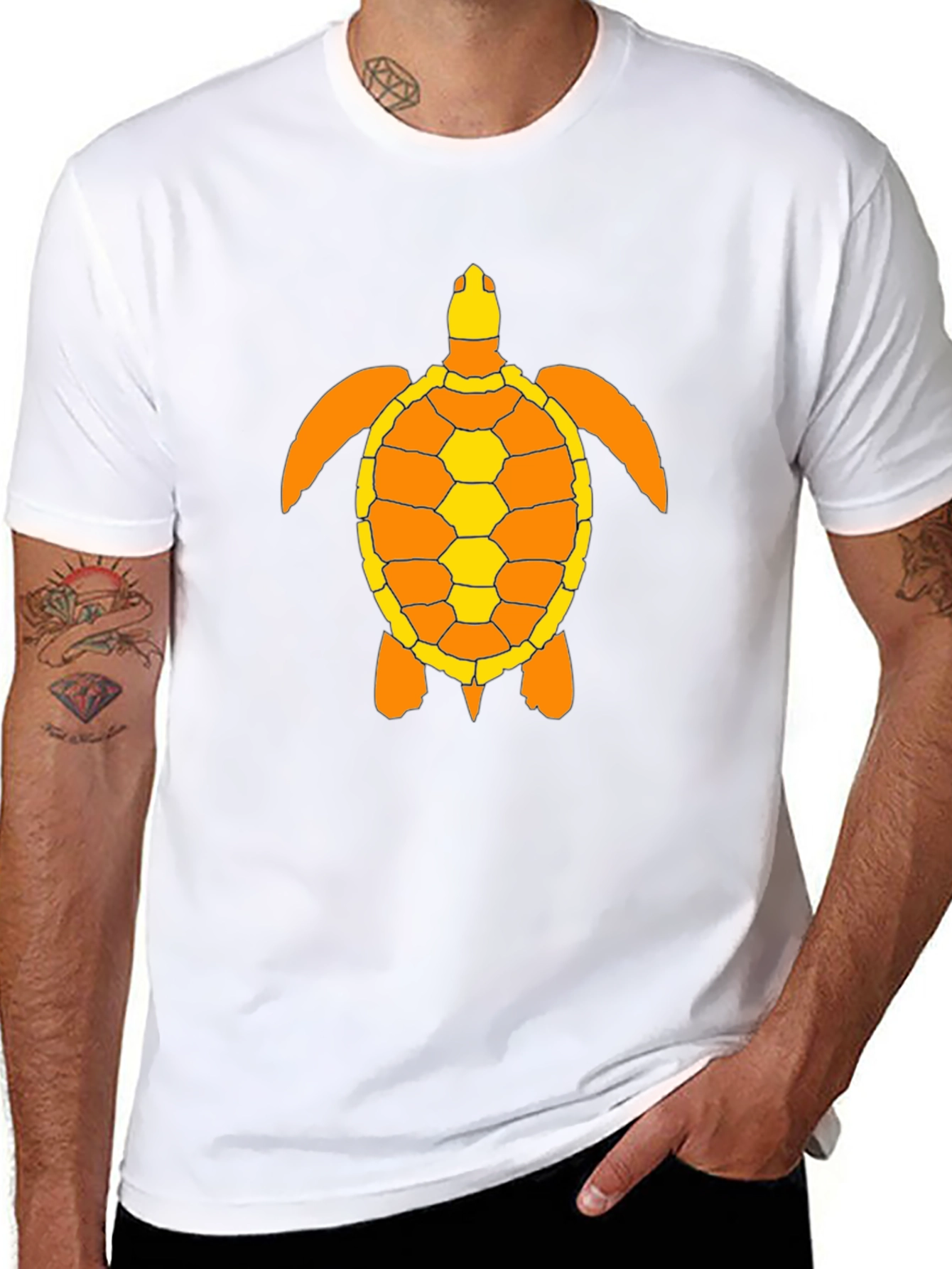 Black Turtle Graphic Tee - Stylish Casual Comfort view 8