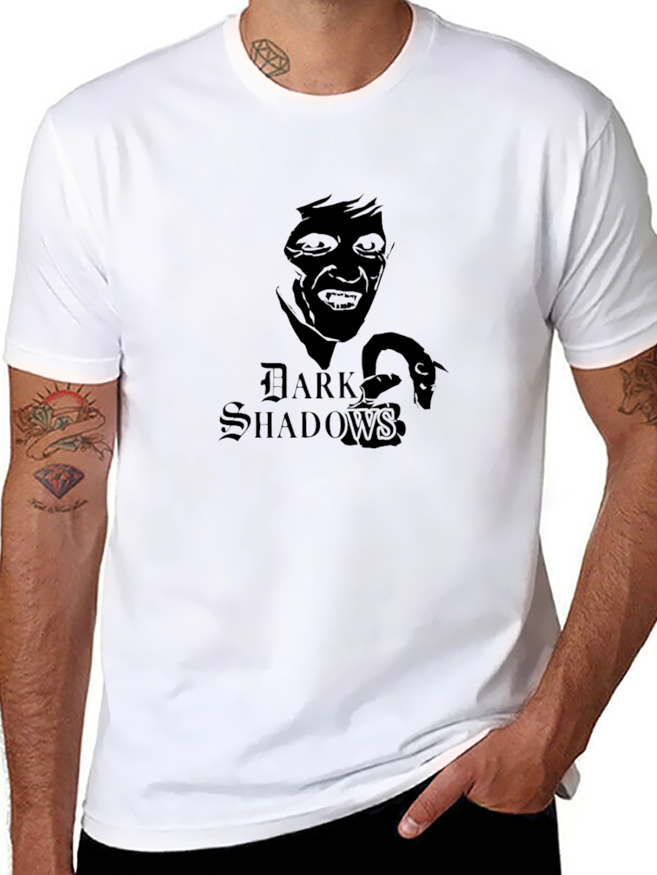 Dark Shadows Graphic Tee - Classic Horror Film Design - 8
