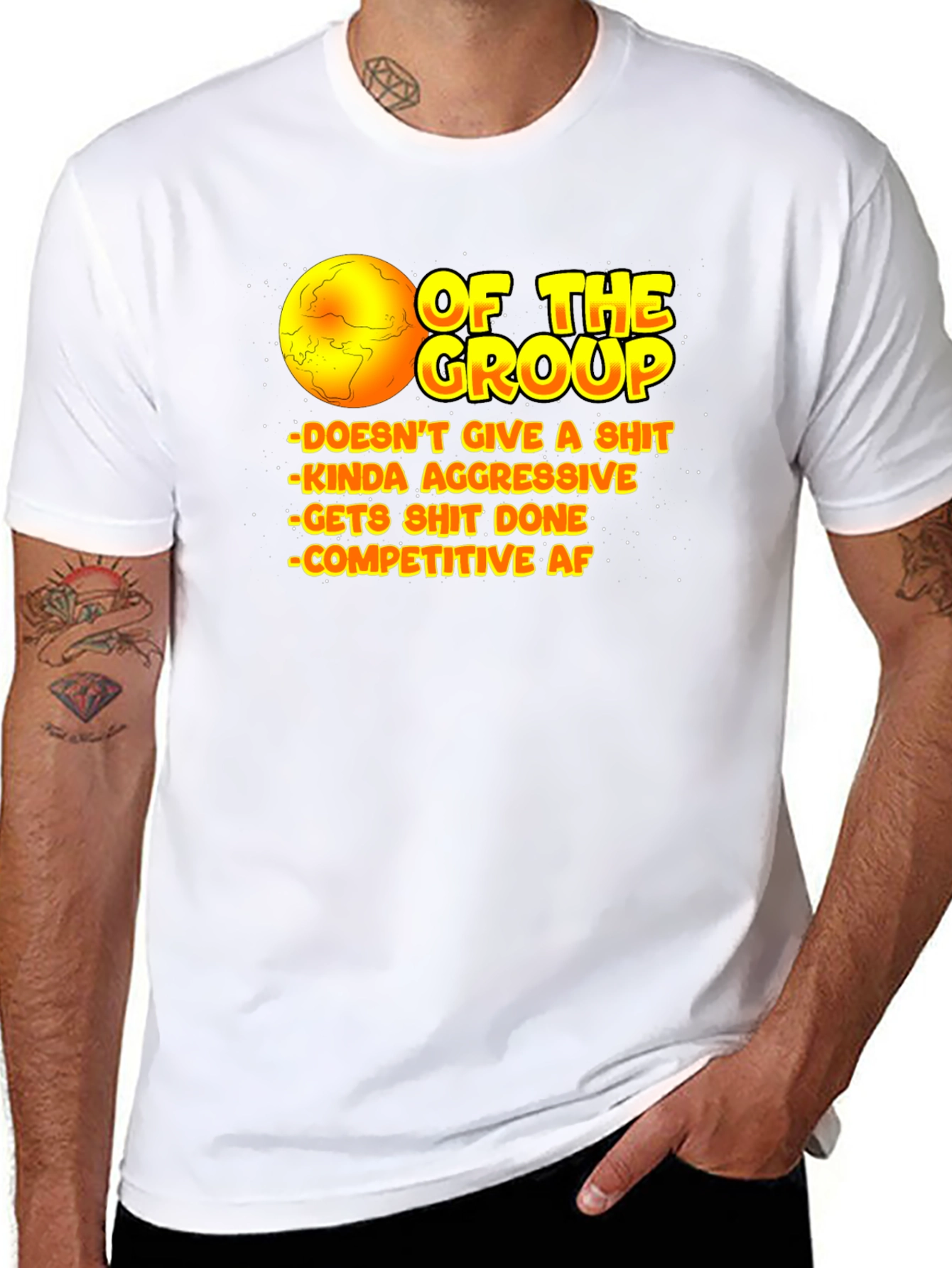 Black Of The Group Funny Graphic Tee view 8