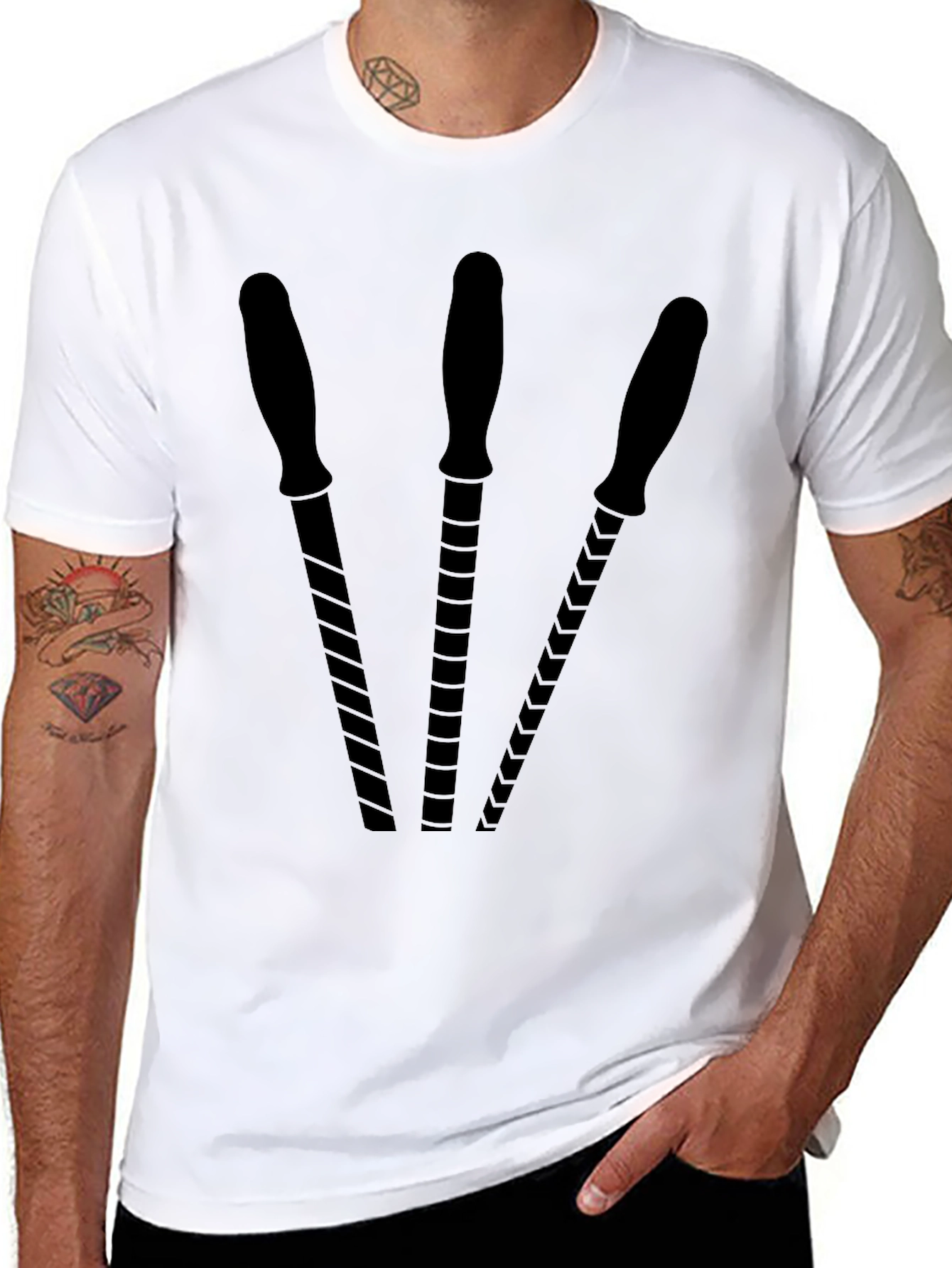 Black Tool Files Graphic Tee - Black view 8