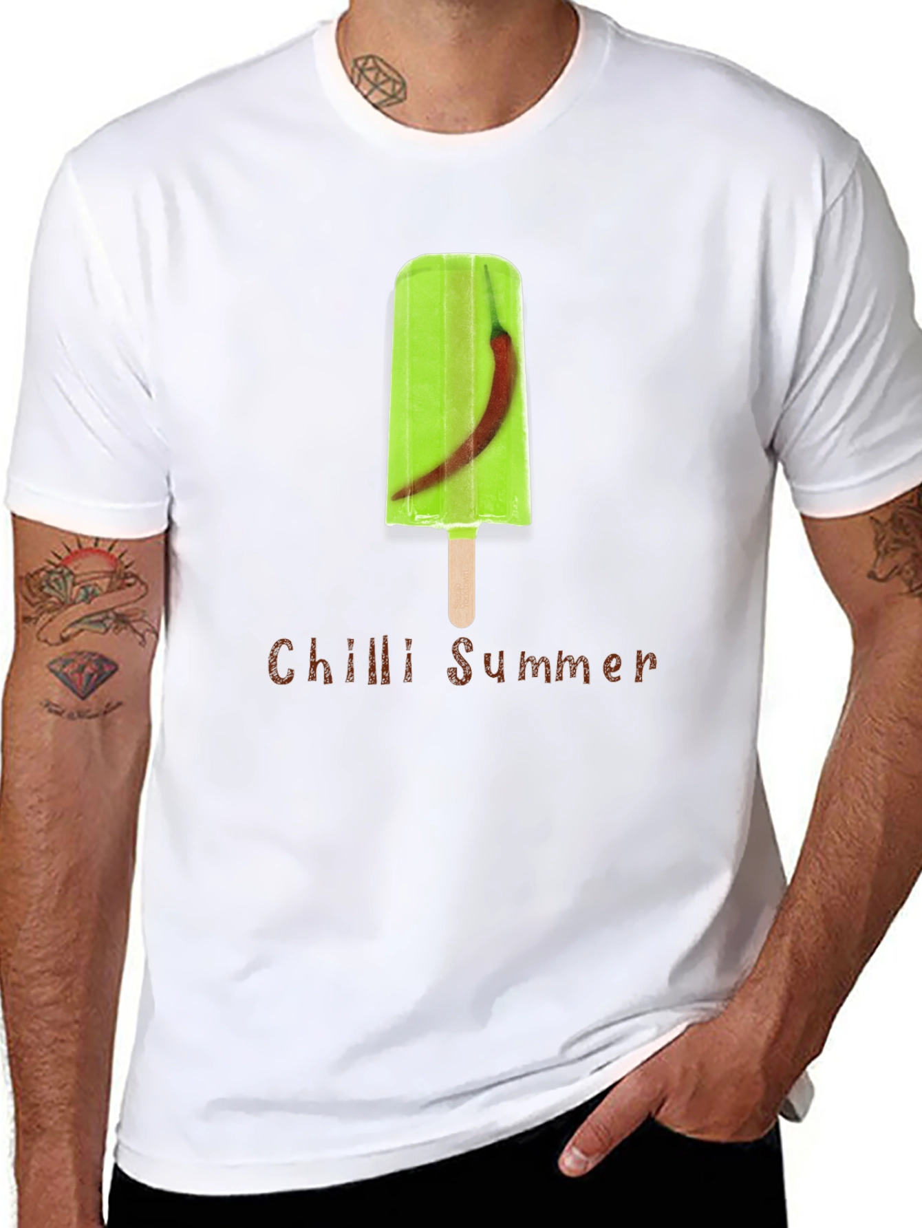 Black Chilli Summer Graphic T-Shirt view 8