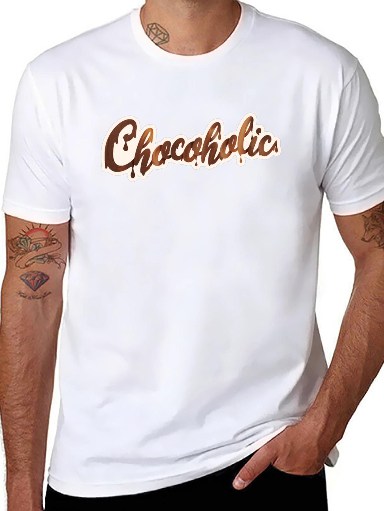Black Chocoholics Black T-Shirt - Chocolate Lover Apparel view 8