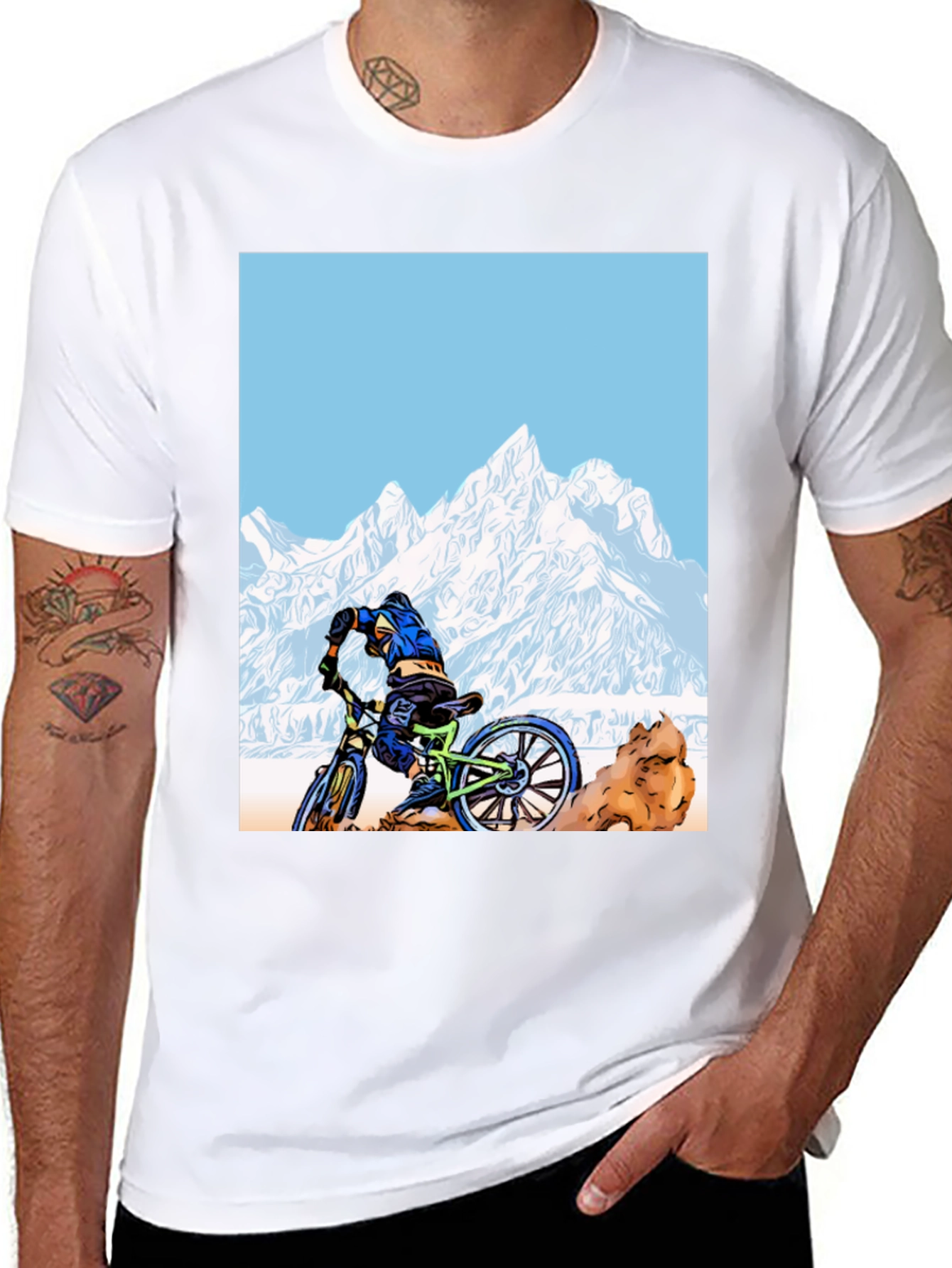 Black Mountain Biker Graphic Tee view 8