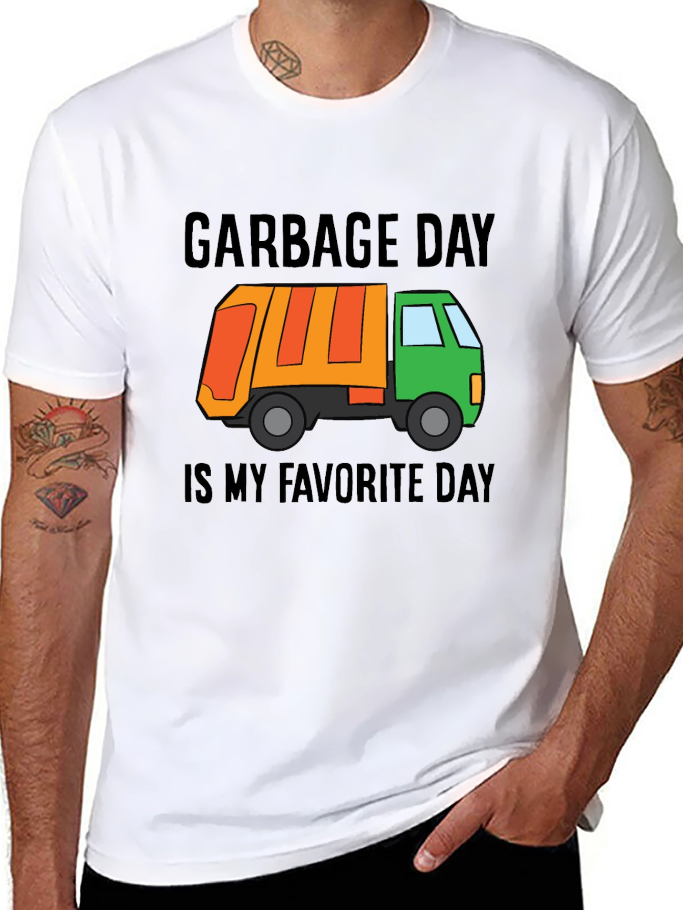 Black Garbage Day is My Favorite Day T-Shirt view 8