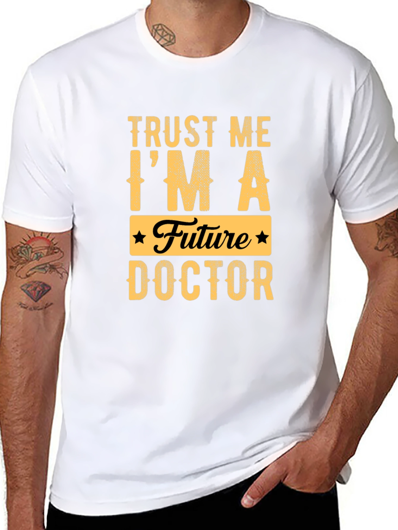 Black Future Doctor Graphic T-Shirt view 8