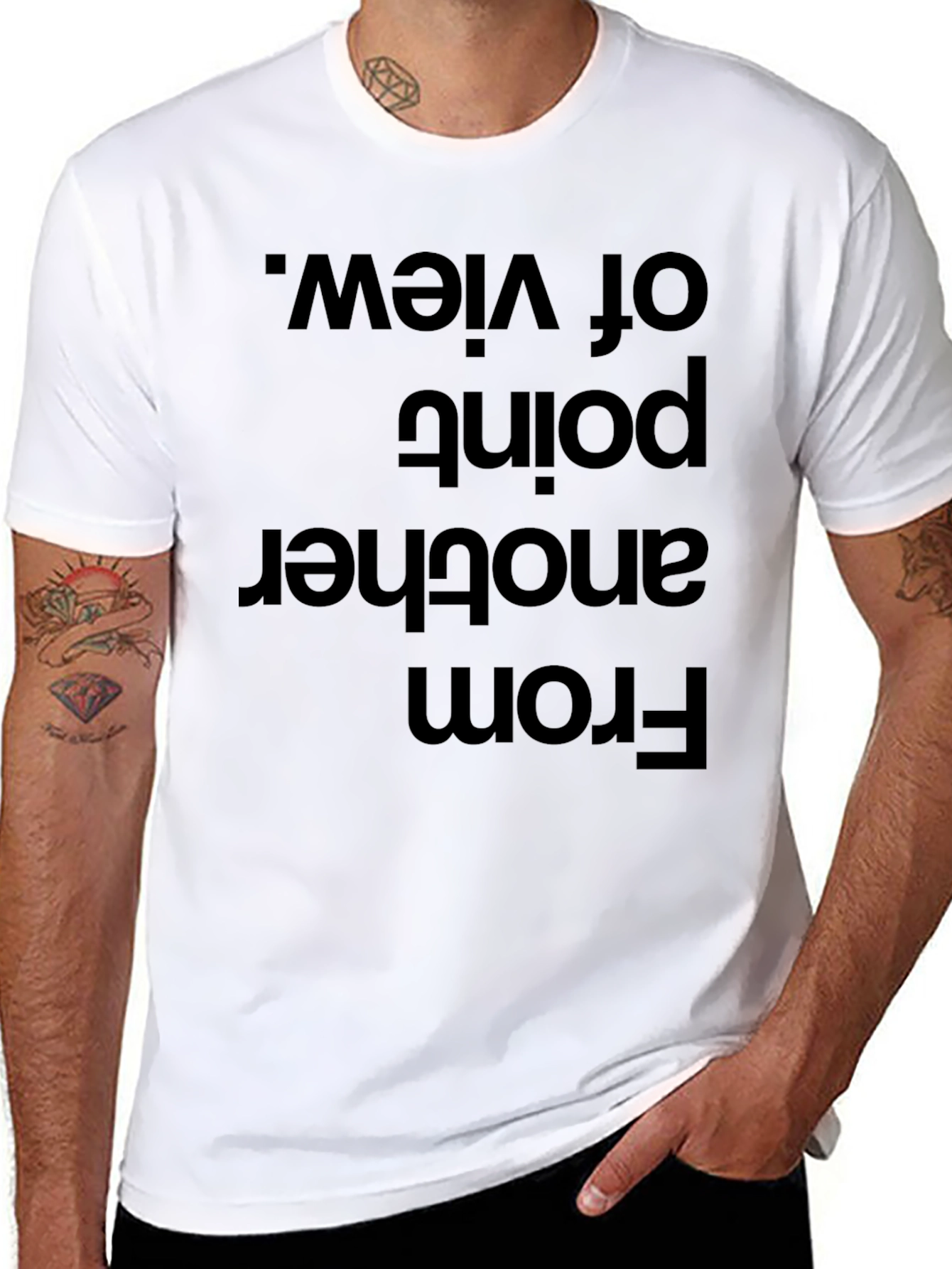 Black Perspective T-Shirt - From Another Point of View view 8