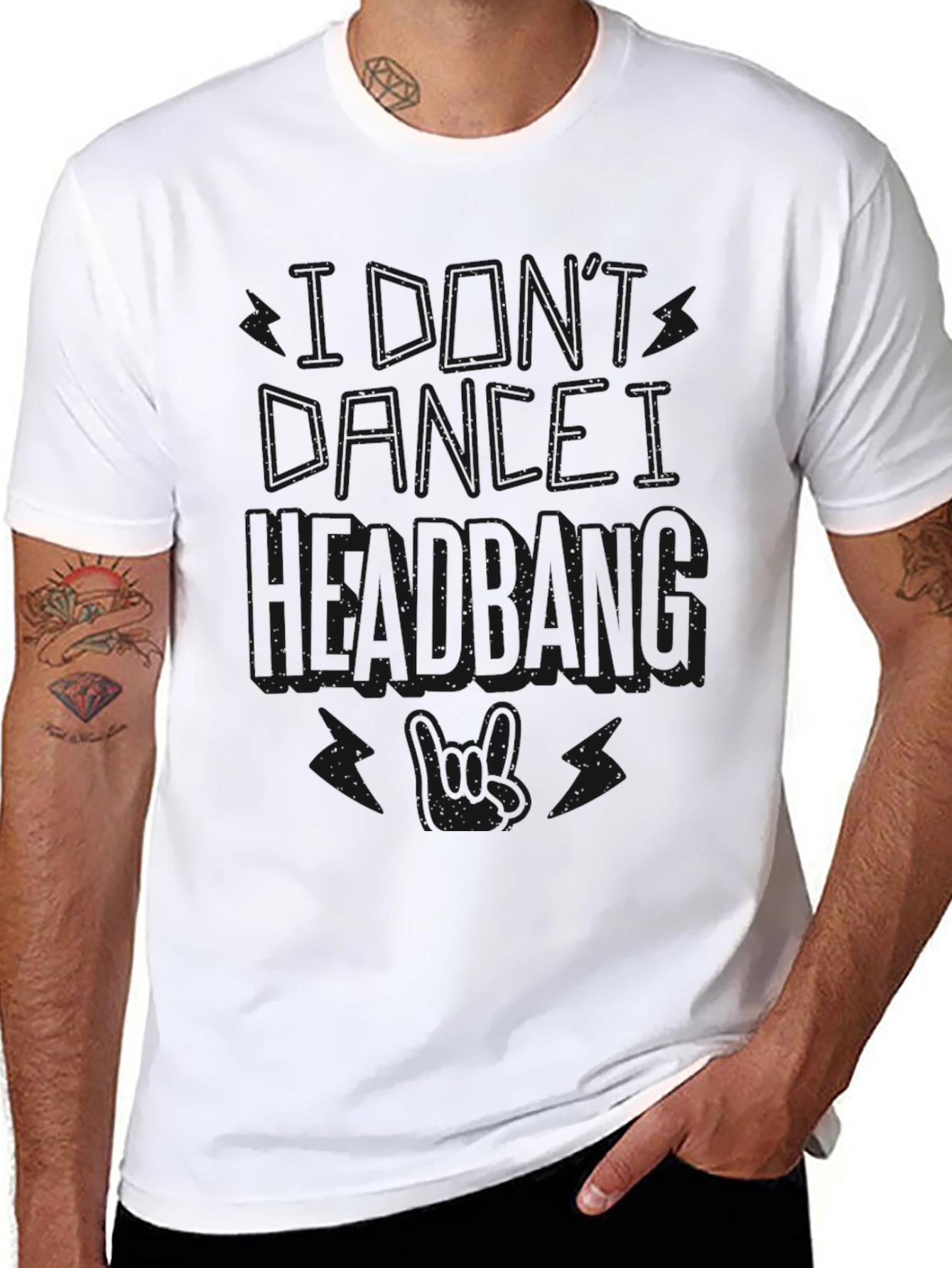 Black I Don't Want Healing Tee view 8