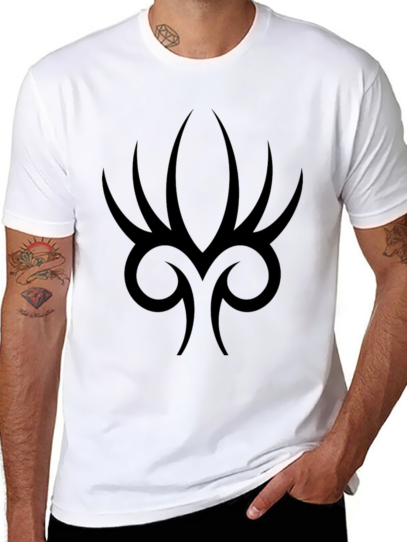 Black Tribal Black T-Shirt view 8