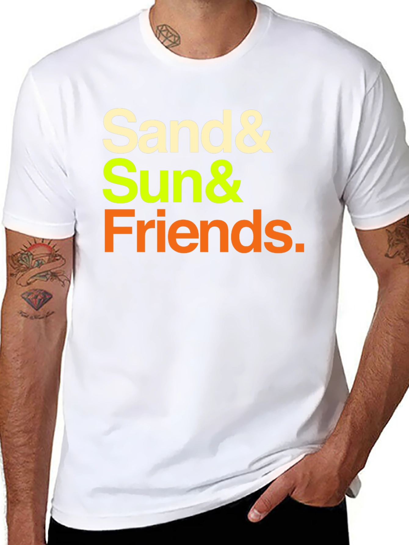 Black Sand & Sun & Friends T-Shirt view 8