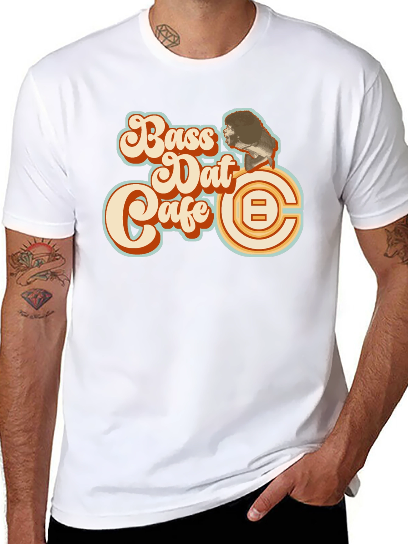 Black Bass Dat Cafe Black T-Shirt view 8
