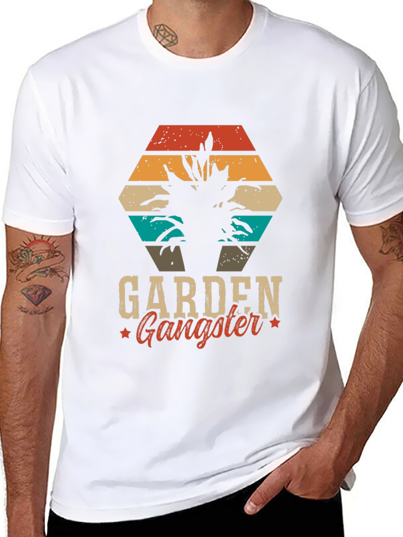 Black Garden Gangster Graphic Tee - Black T-Shirt view 8