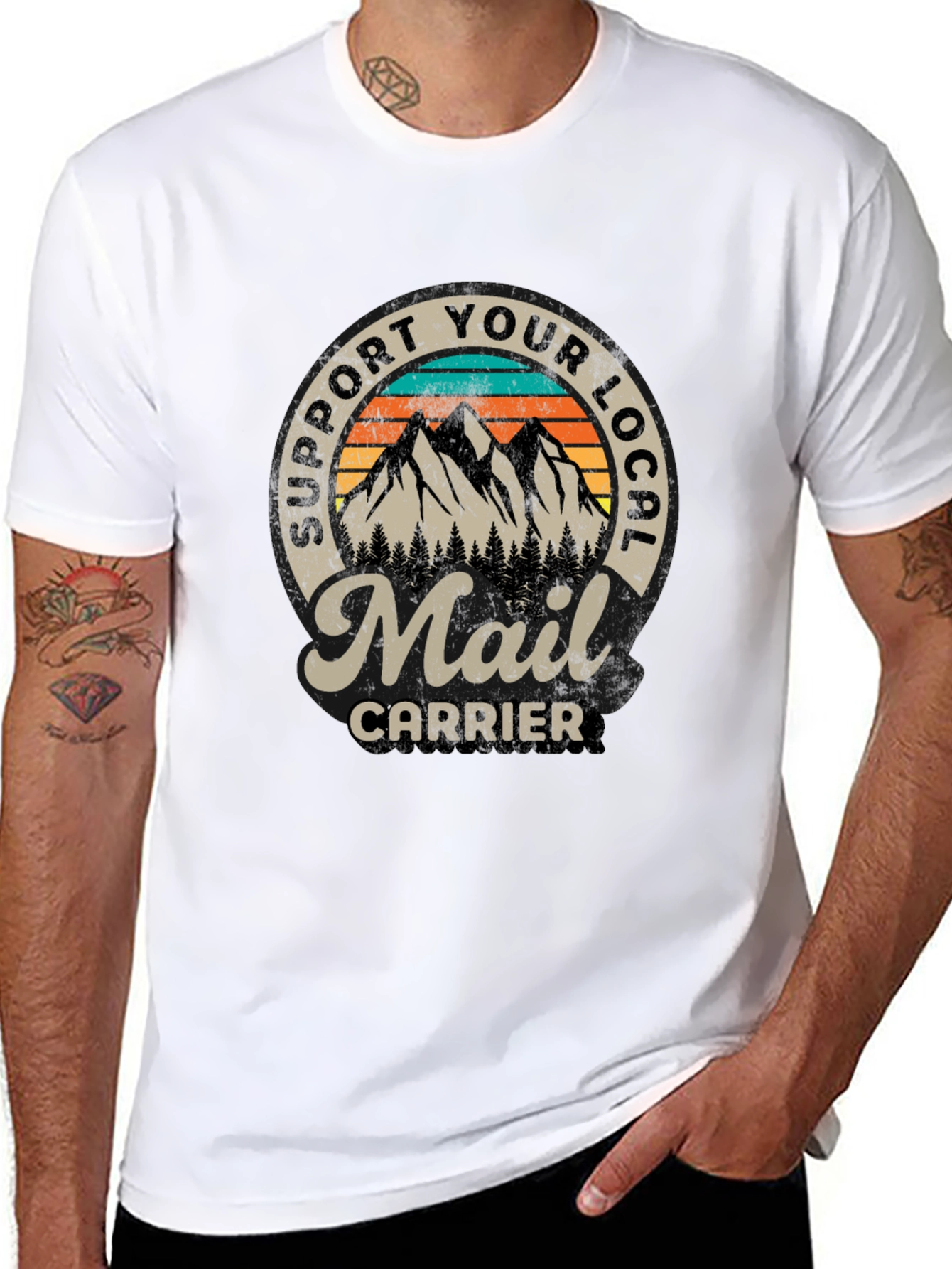Support Your Local Mail Carrier T-Shirt - 8