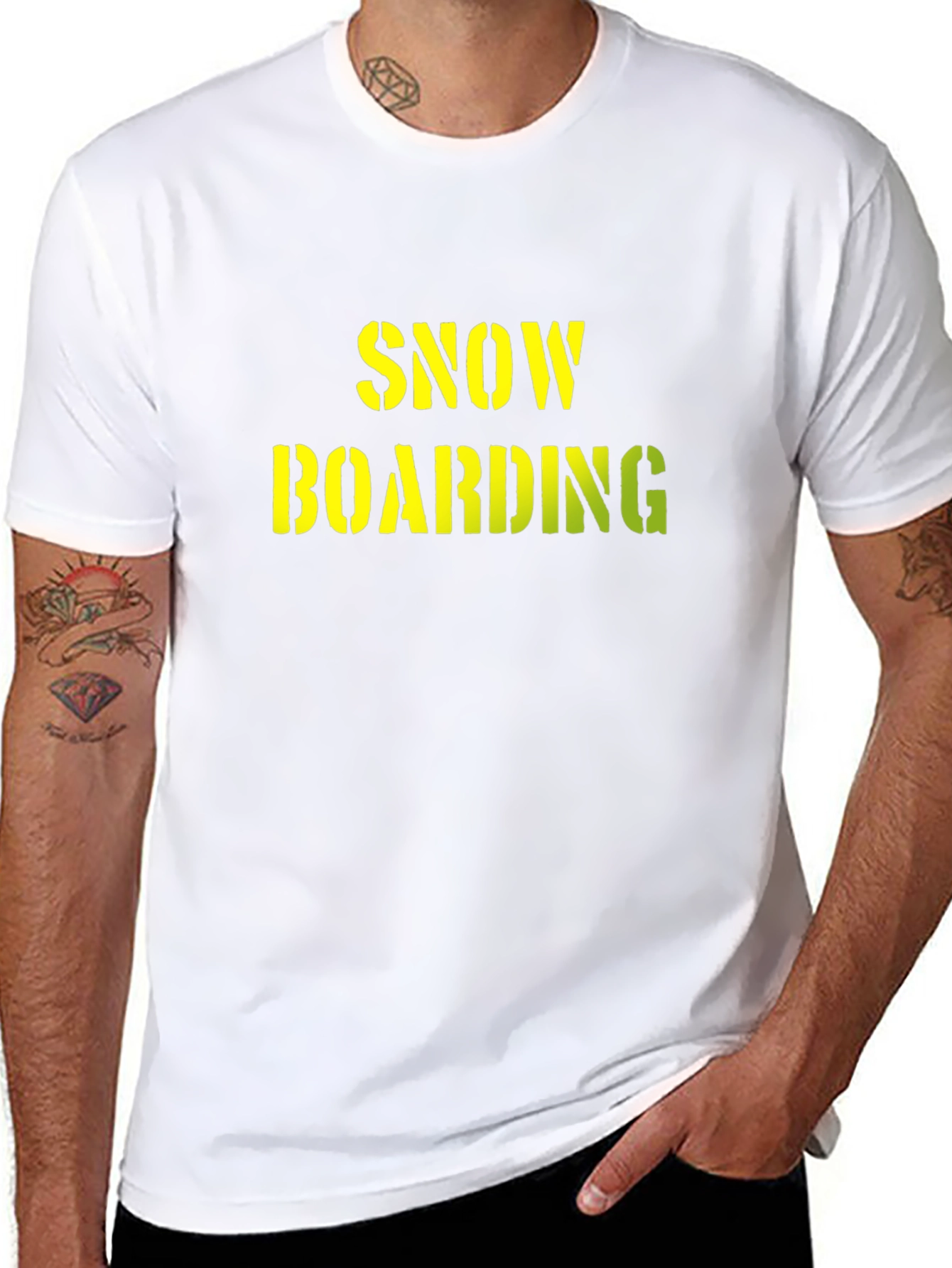 Black Snow Boarding T-Shirt view 8