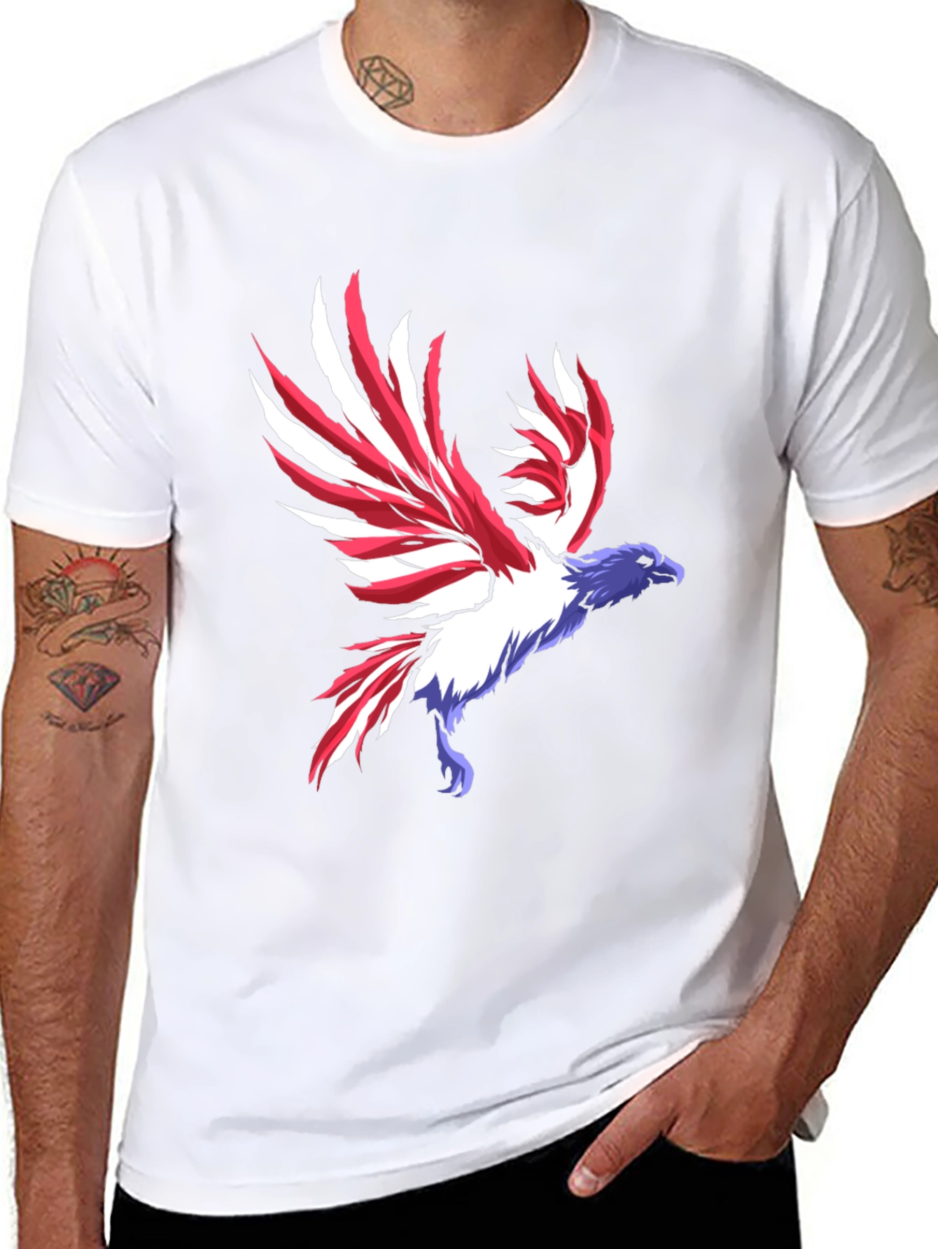 Black American Eagle Graphic Tee view 8